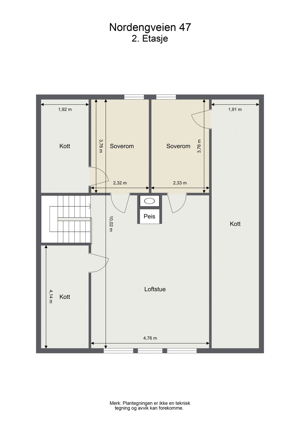 Plantegning - 2.etasje. Galleribilde