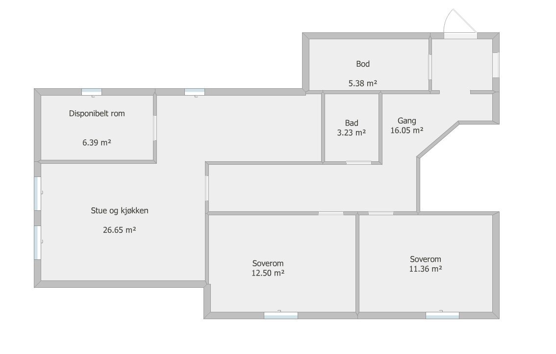 Plantegning. Ikke målbar. Galleribilde