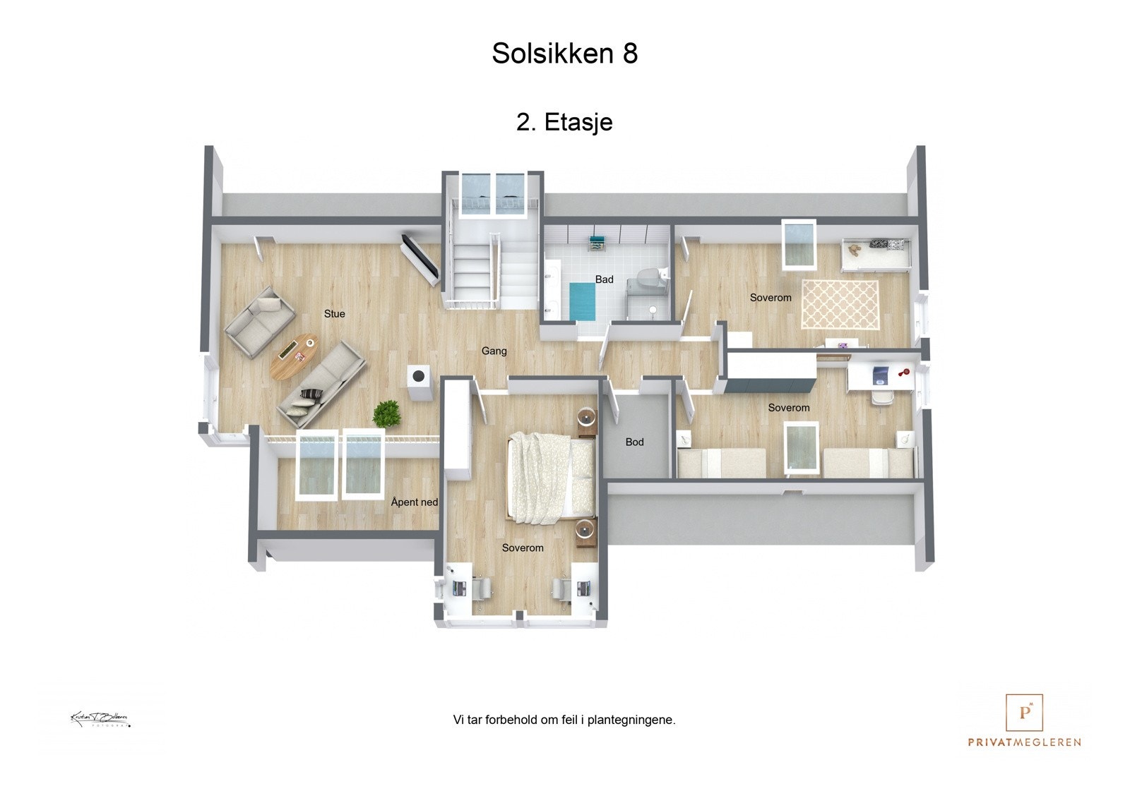 Plantegning 2. etasje Galleribilde