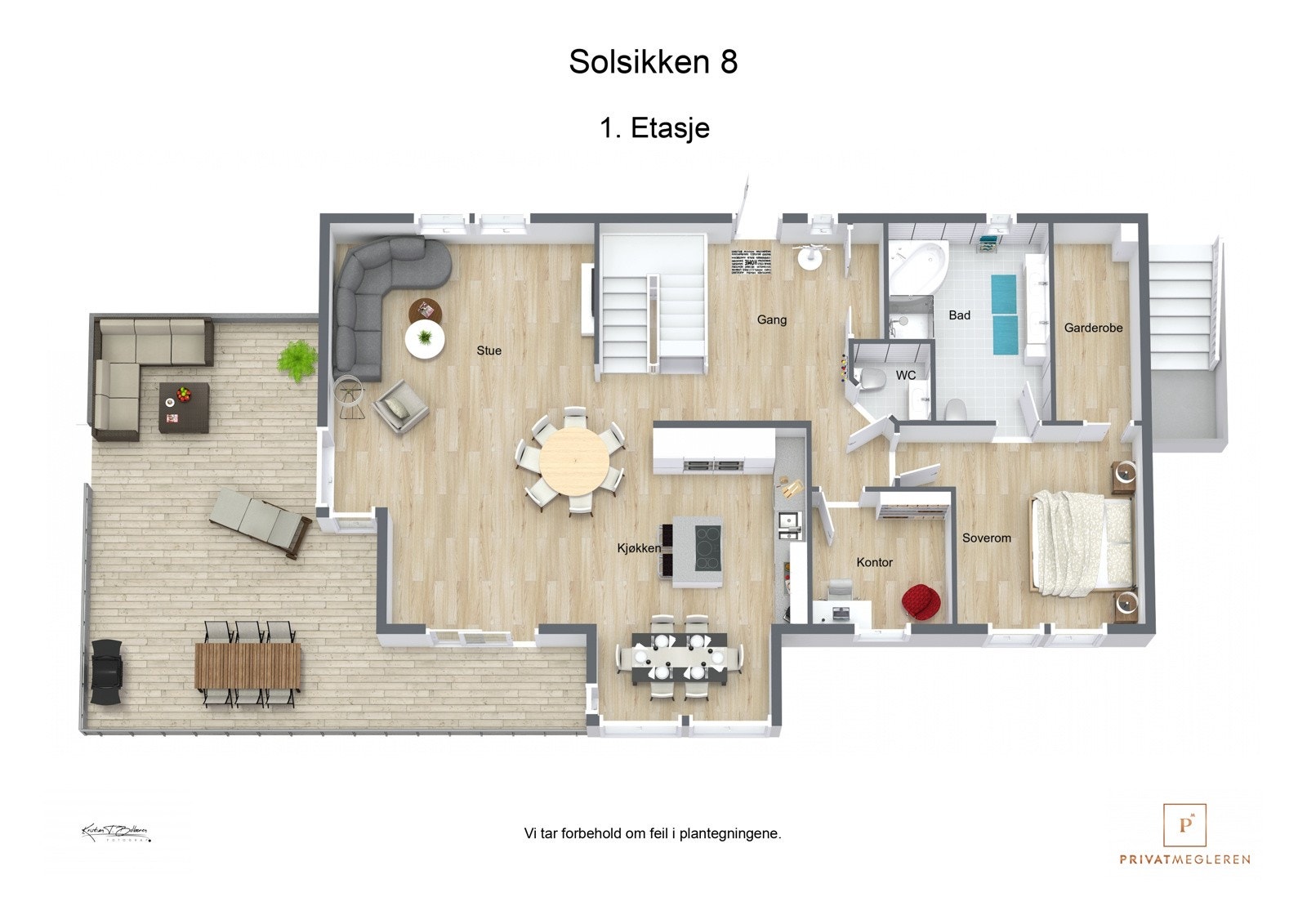 Plantegning 1. etasje Galleribilde