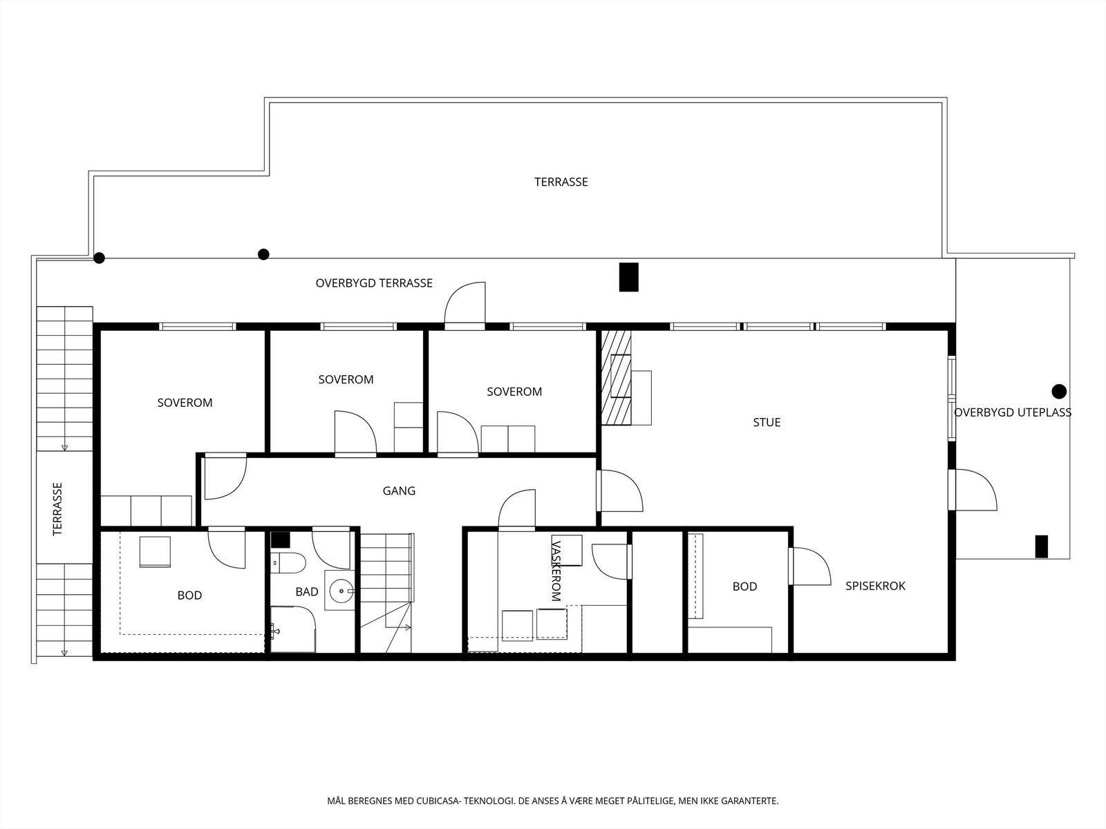 Veiledende skisse av underetasje. Galleribilde