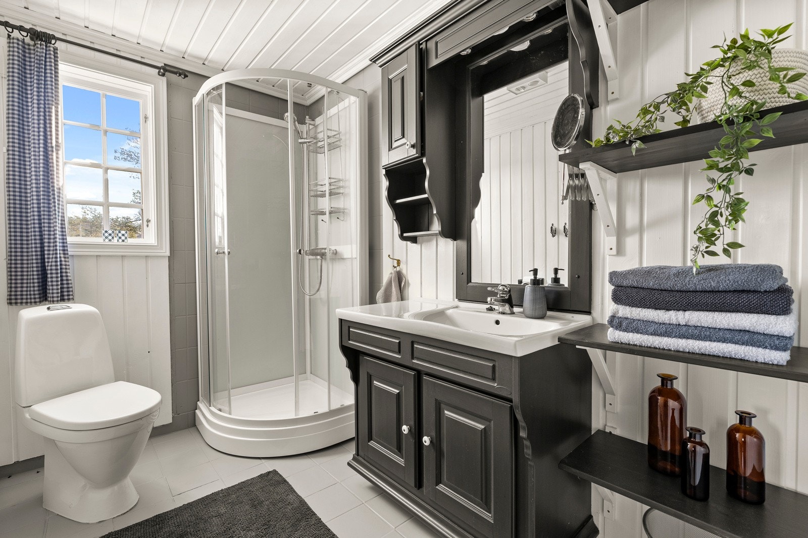 Offentlig vann og avløp i hytta. Galleribilde