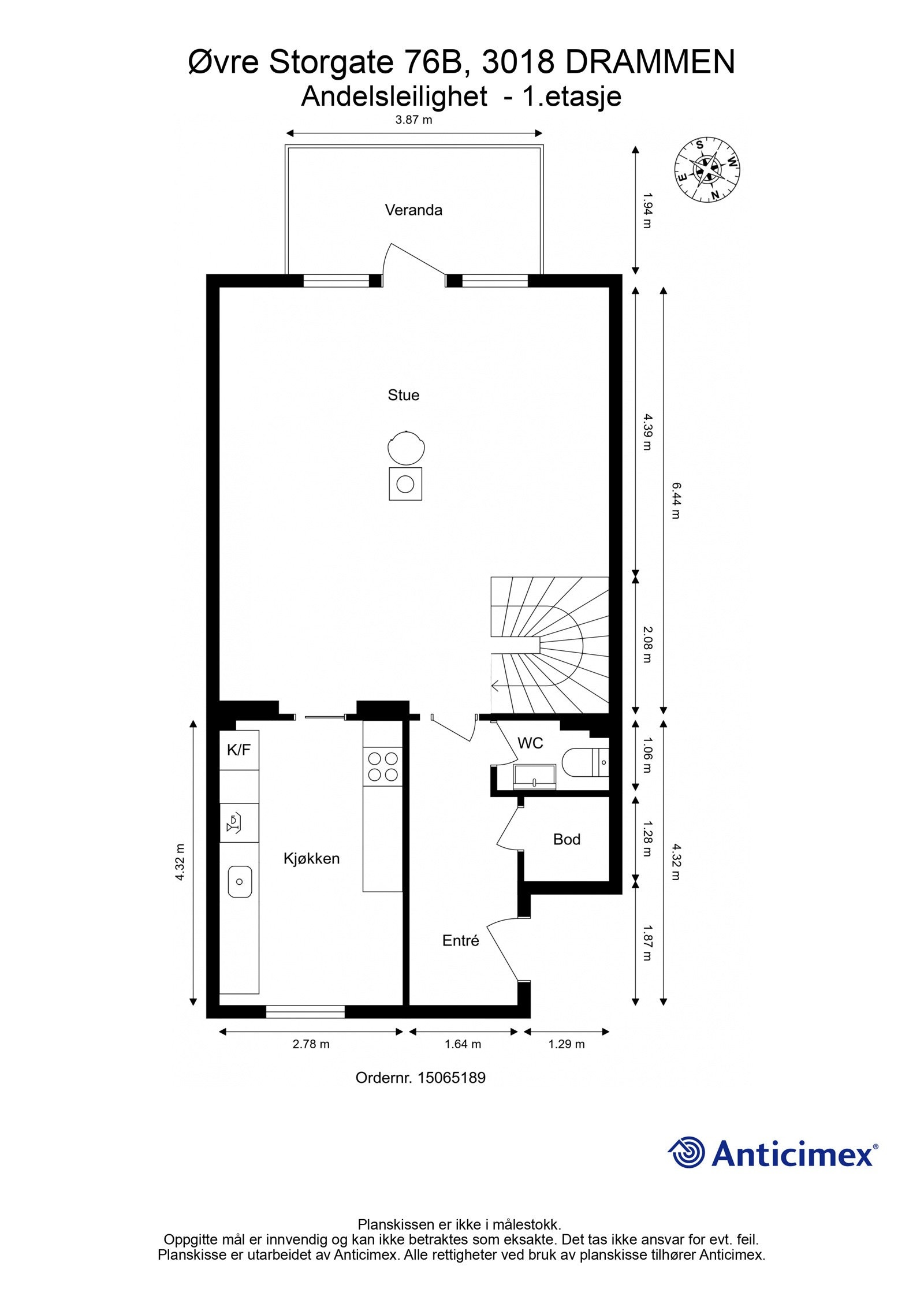 Plantegning hovedplan Galleribilde