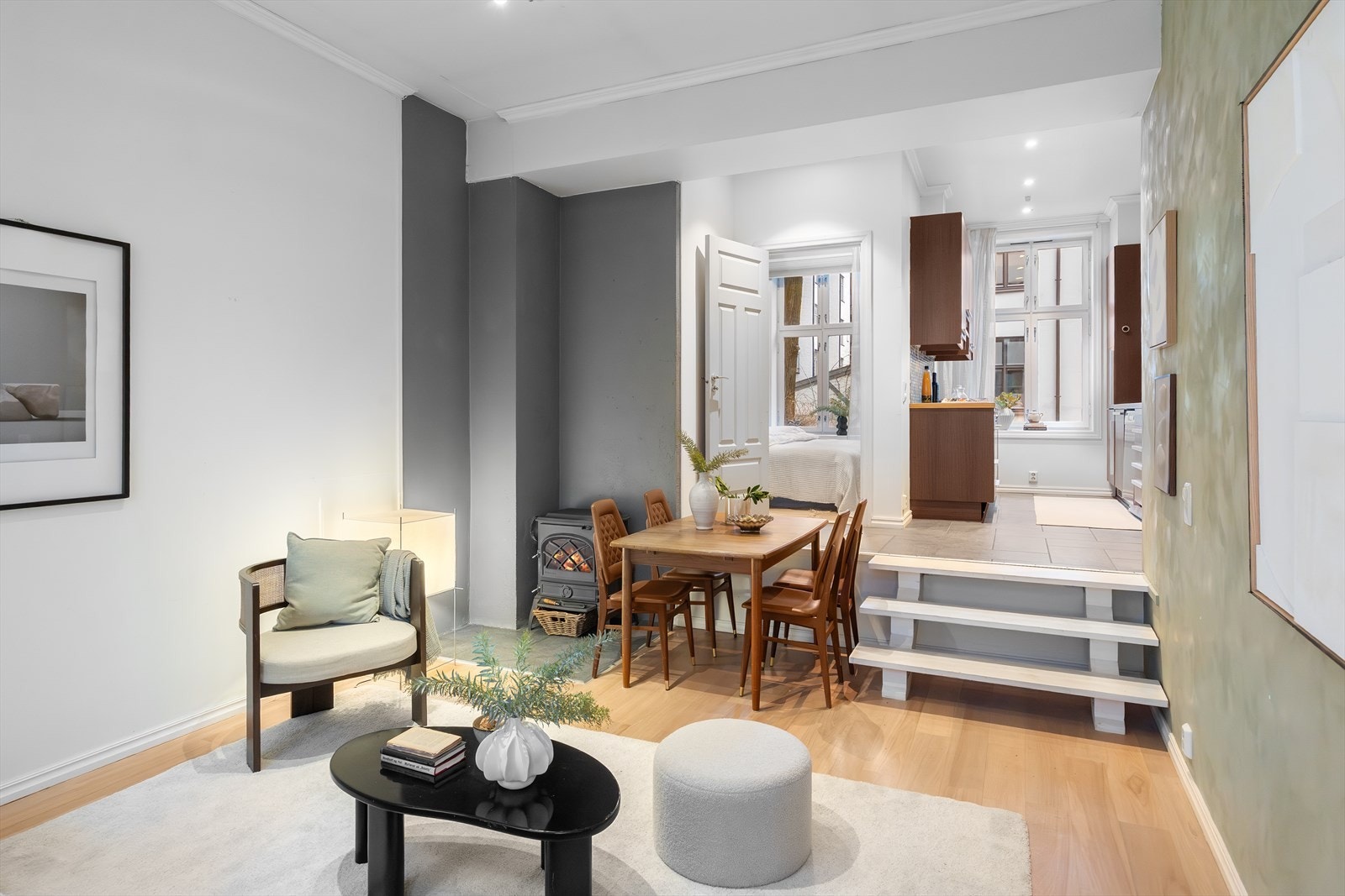 Varmtvann er inkludert i felleskostnader. Galleribilde