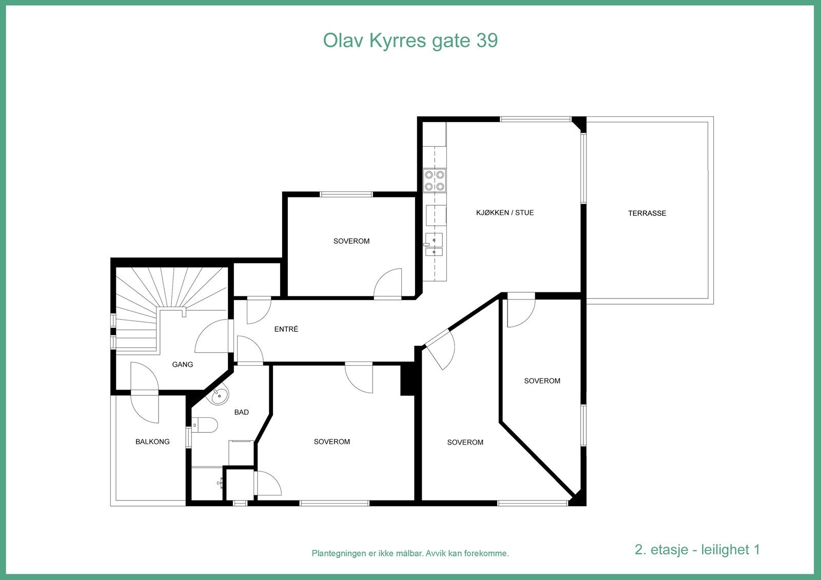 Plantegning (2 etasje ikke slik det er godkjent) Galleribilde