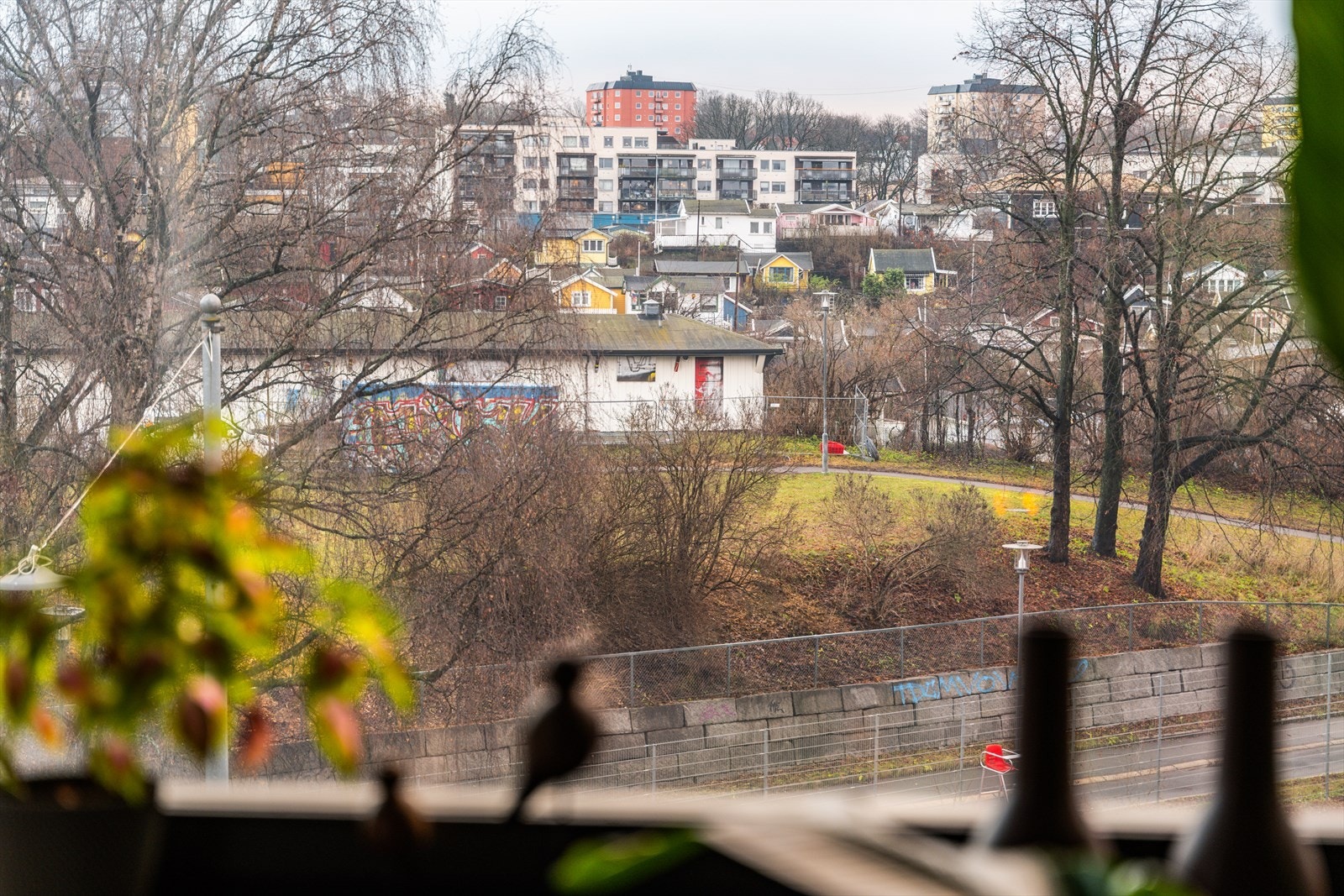 Utsikt fra stuevinduene Galleribilde