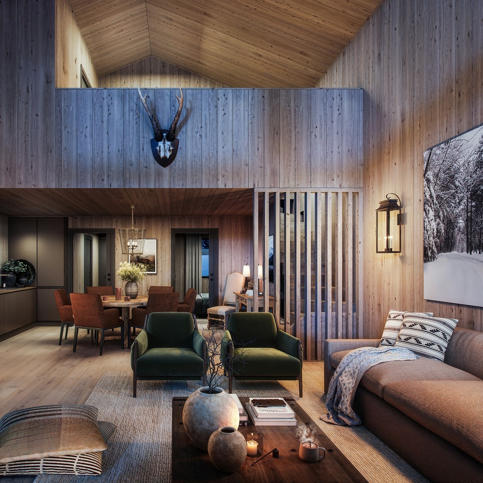 En nydelig chalet med luftig allrom, ekstra TV-stue, 3 soverom og 2 bad. Galleribilde