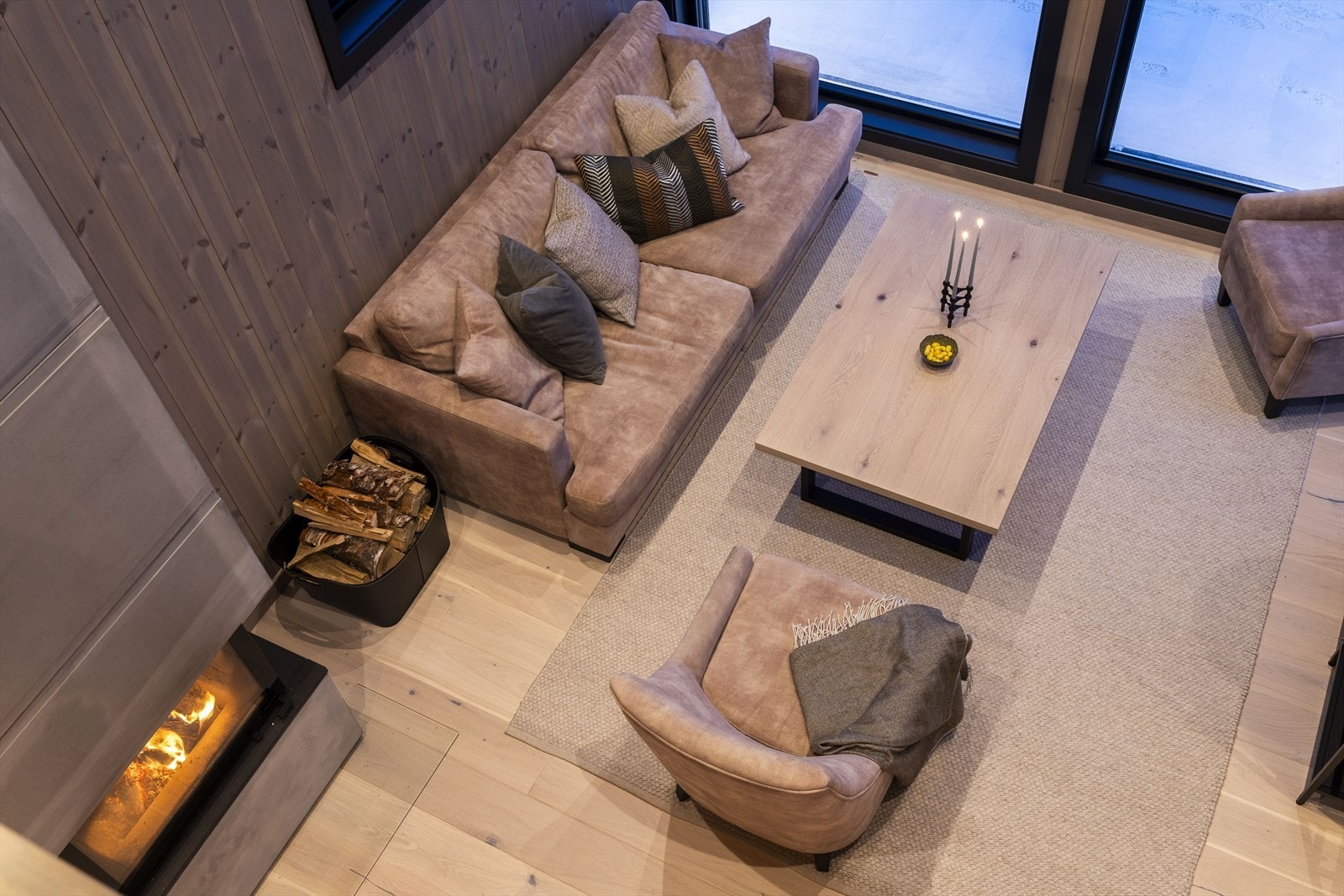 Kveldsbilde av Kjøkken/Stue Galleribilde