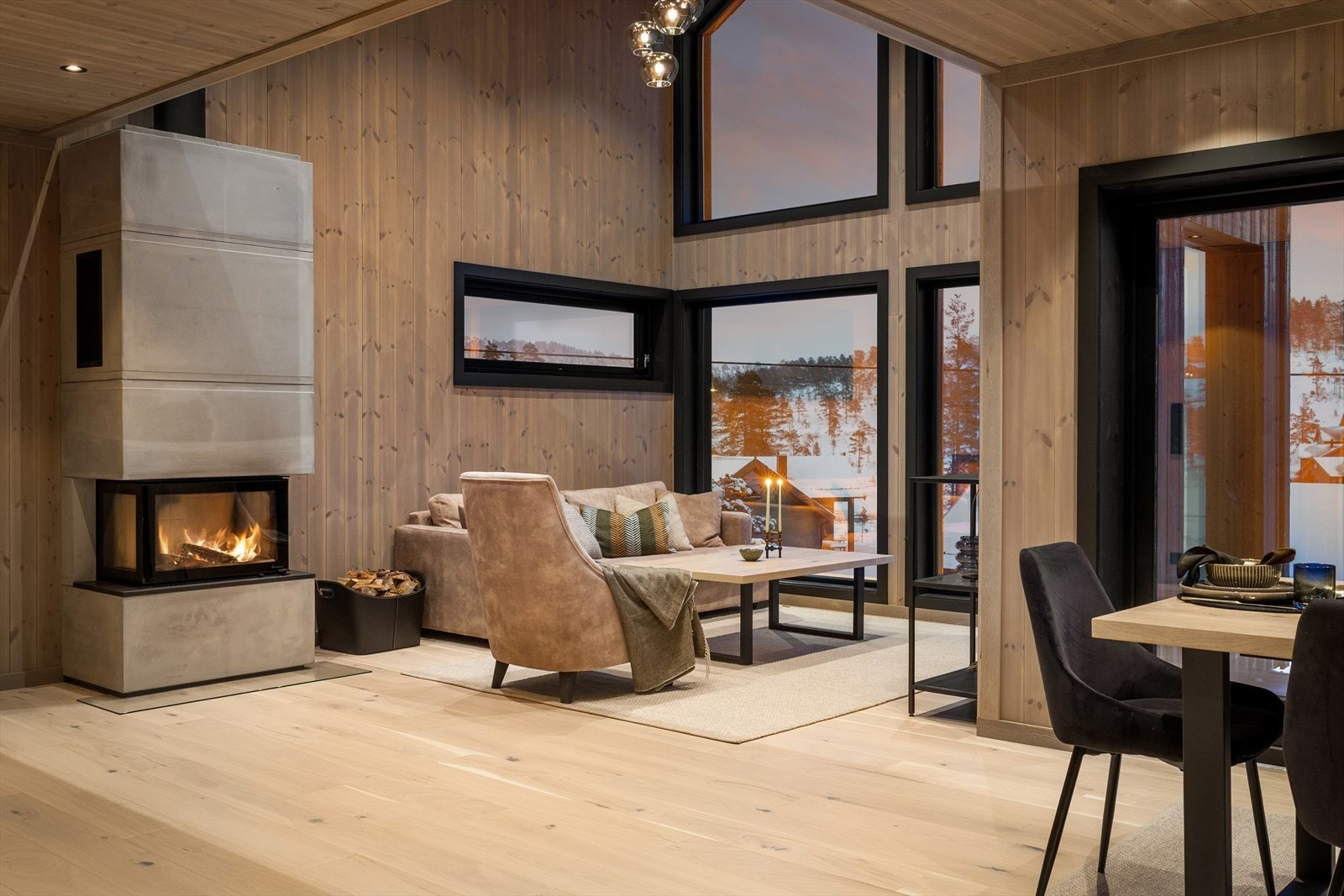 Kveldsbilde av Kjøkken/Stue Galleribilde