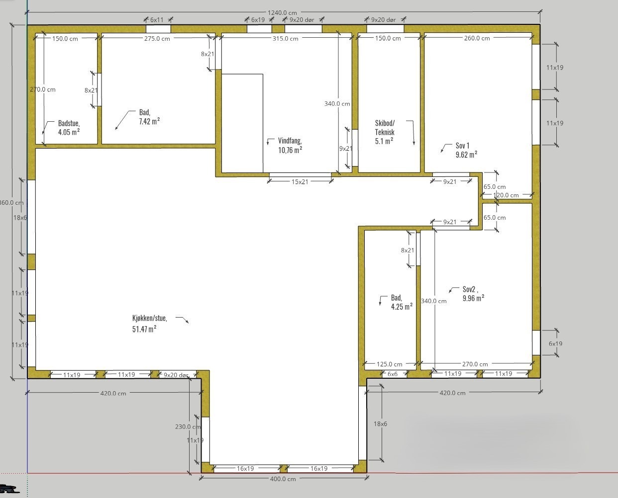 Plantegning 1. etasje - disse tegningene er ikke målbare Galleribilde