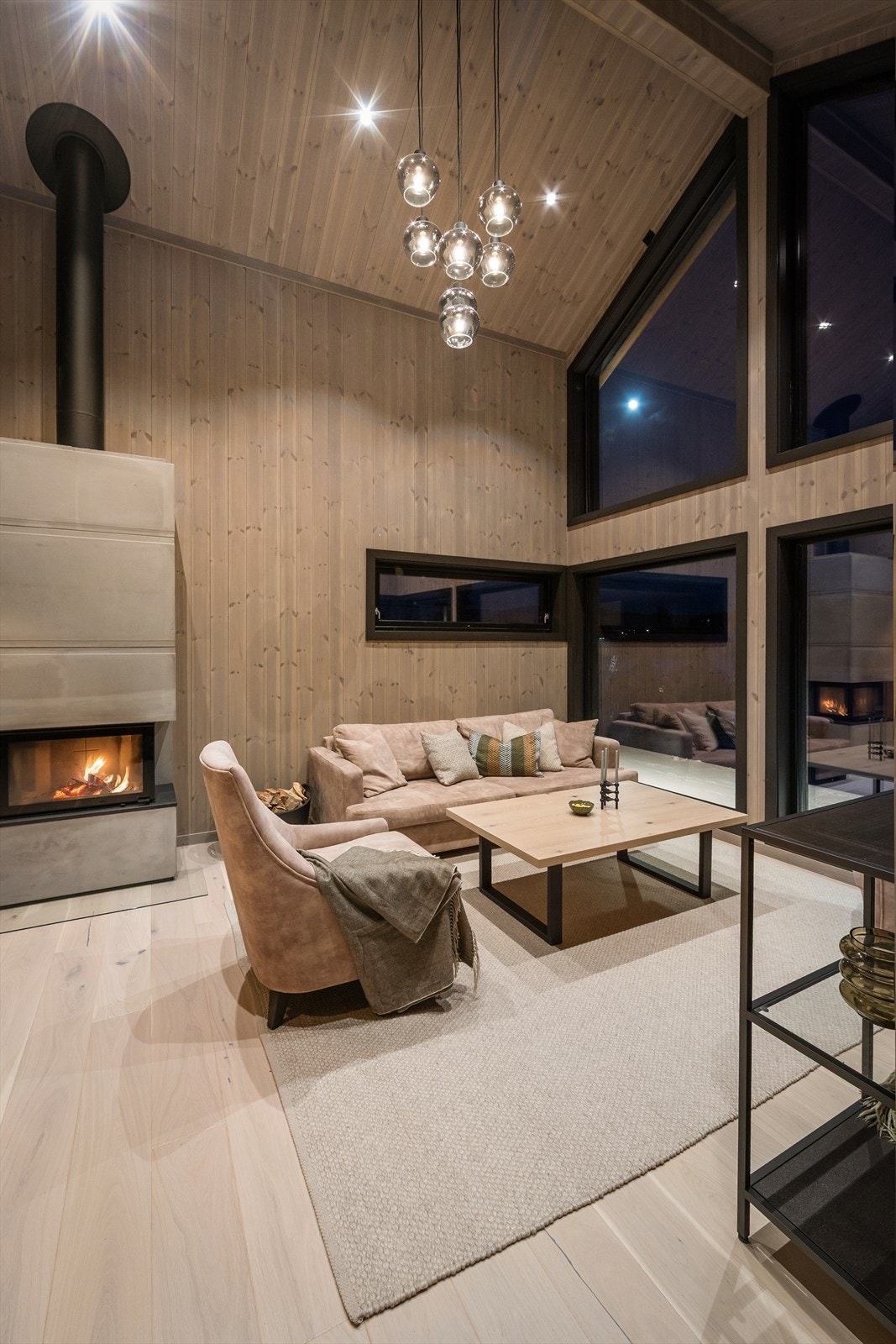 Kveldsbilde av Kjøkken/Stue Galleribilde