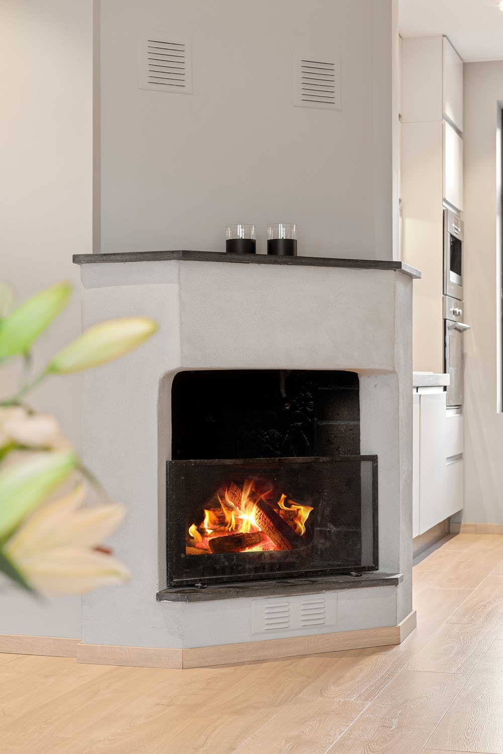 Peis på stue Galleribilde