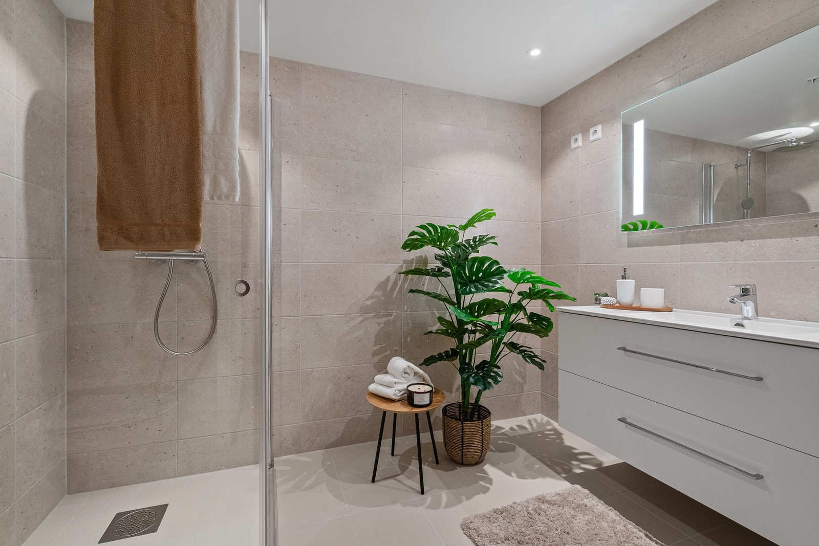 Lekkert helfliset bad. Galleribilde