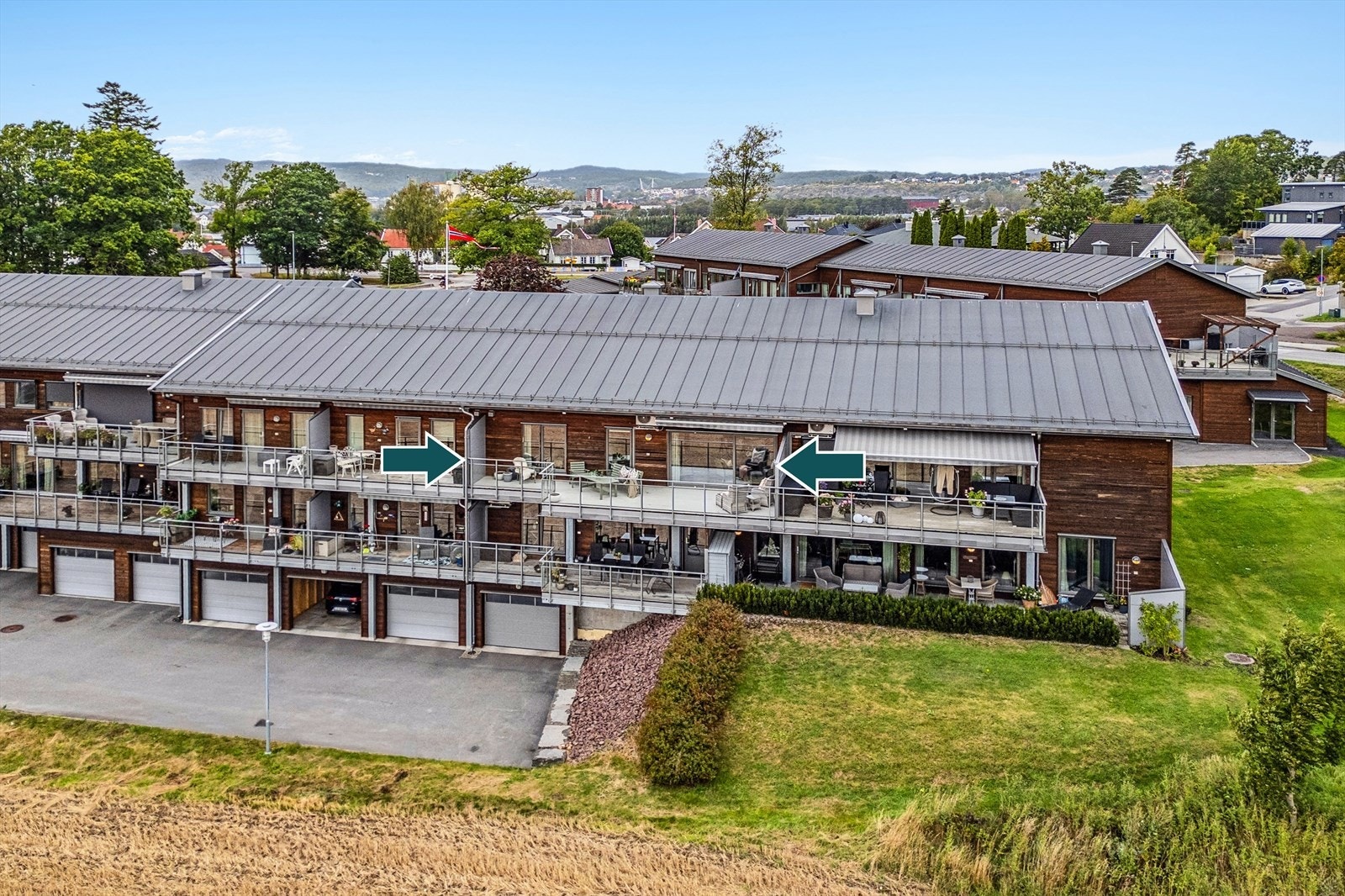 Nydelig beliggende leilighet, skjermet fra trafikk og med svært god intern beliggenhet - en av de først valgte leilighetene i prosjektet! Galleribilde