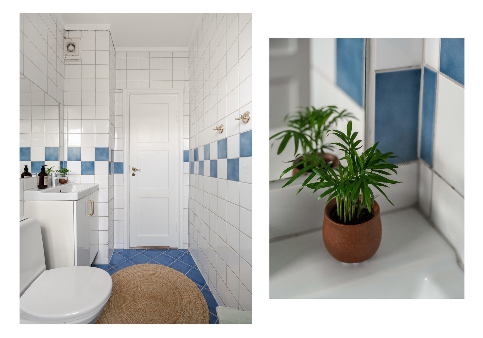 Overflater er flislagte og det er varme i gulvet. Galleribilde