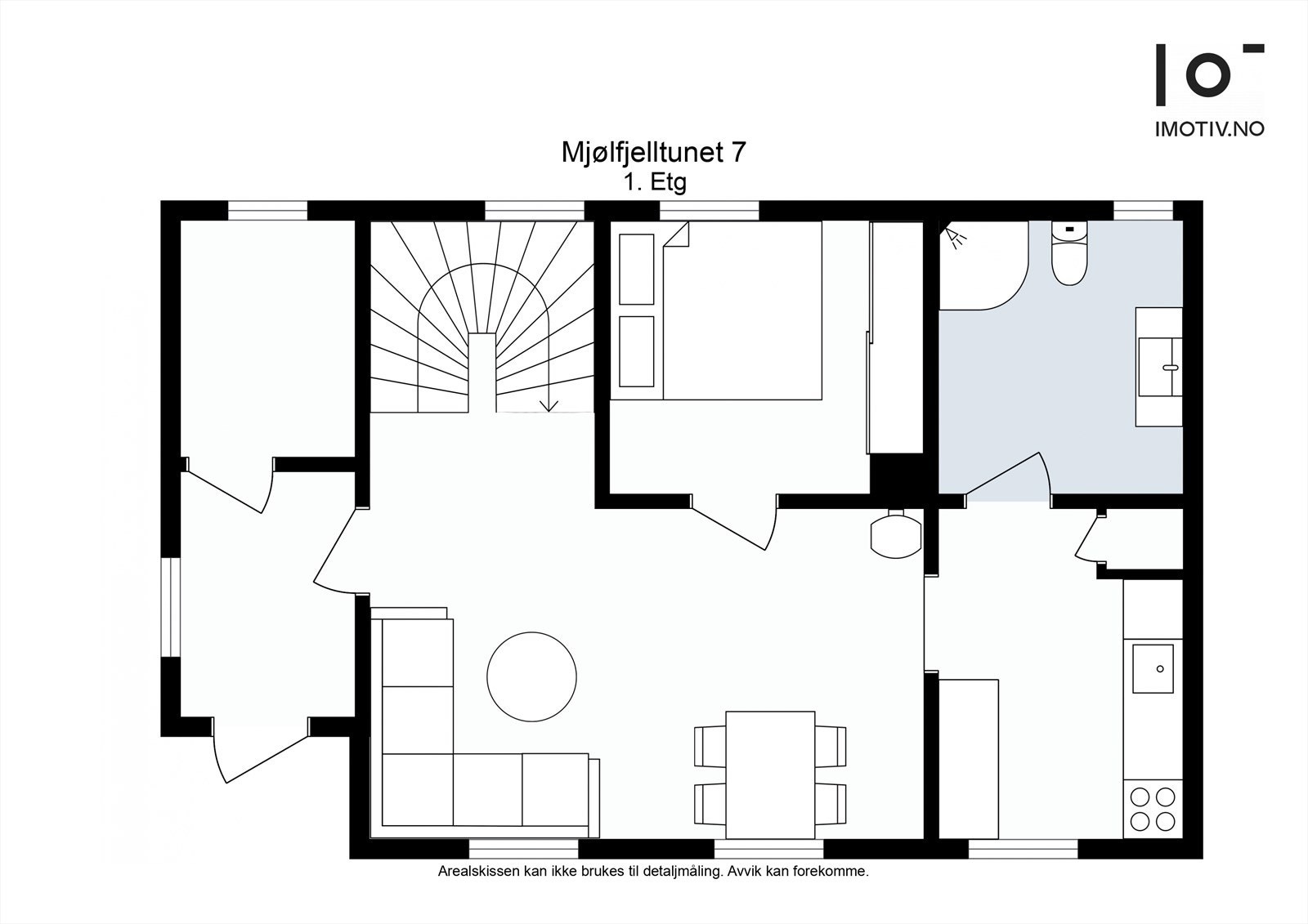 Plantegning 1. etasje Galleribilde