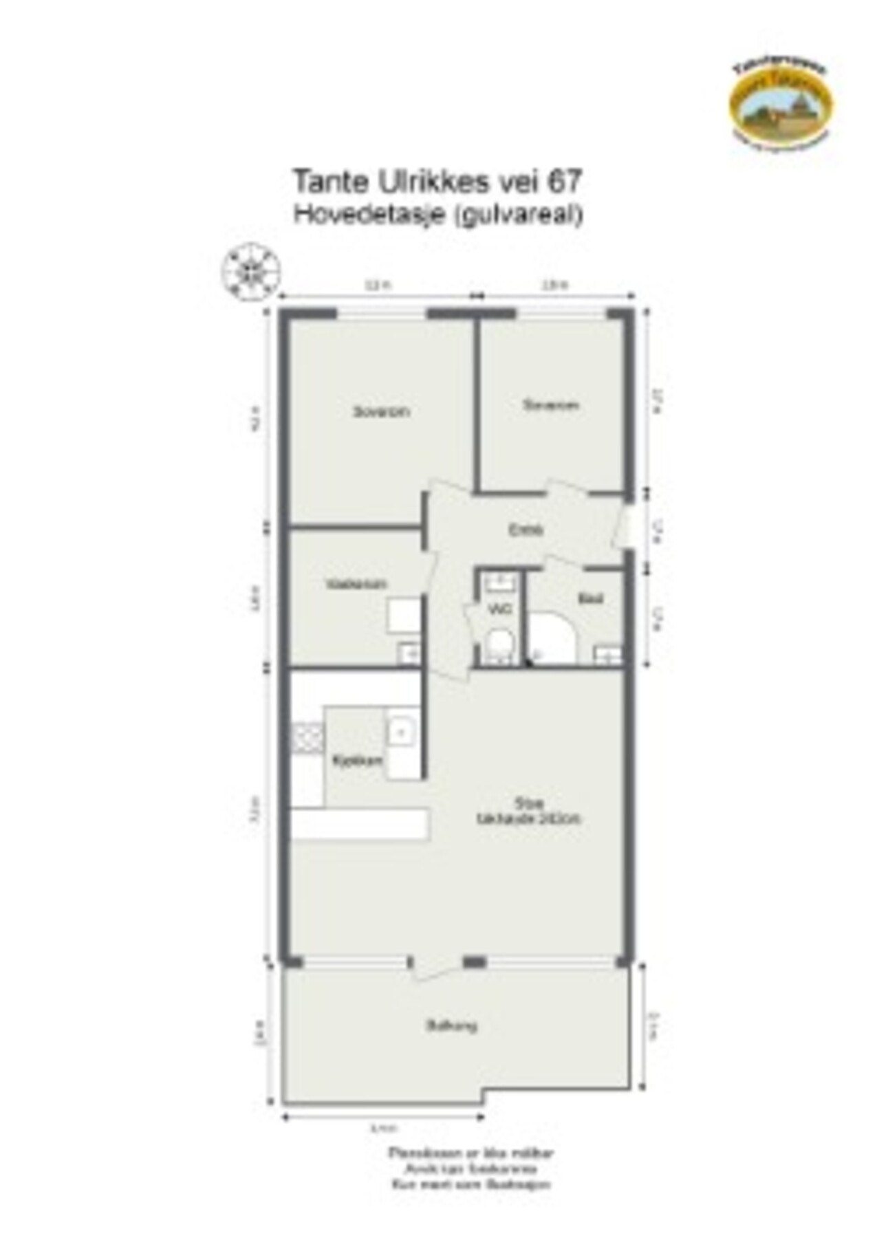 Boligens plantegning. Galleribilde