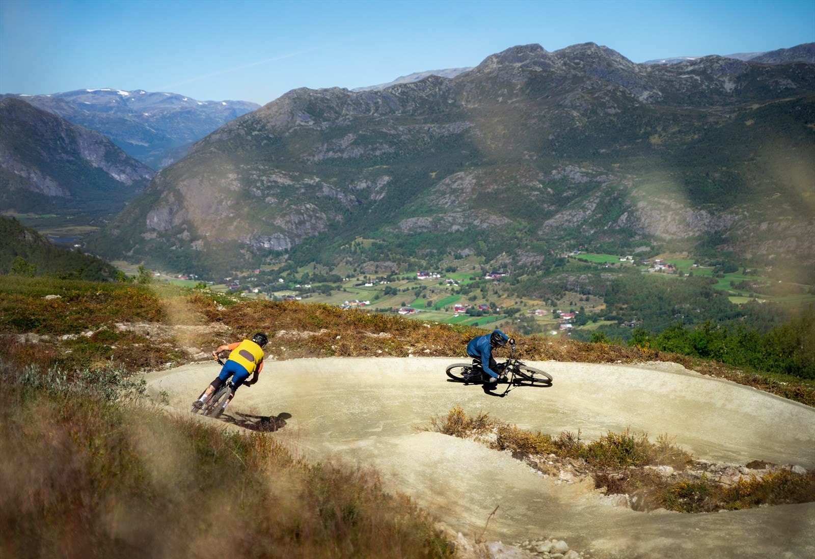 I heisanlegget er det anlagt flytstier som byr på leken og spektakulær sykling. Foto Lars Storheim, Hallingdal Rides. Galleribilde