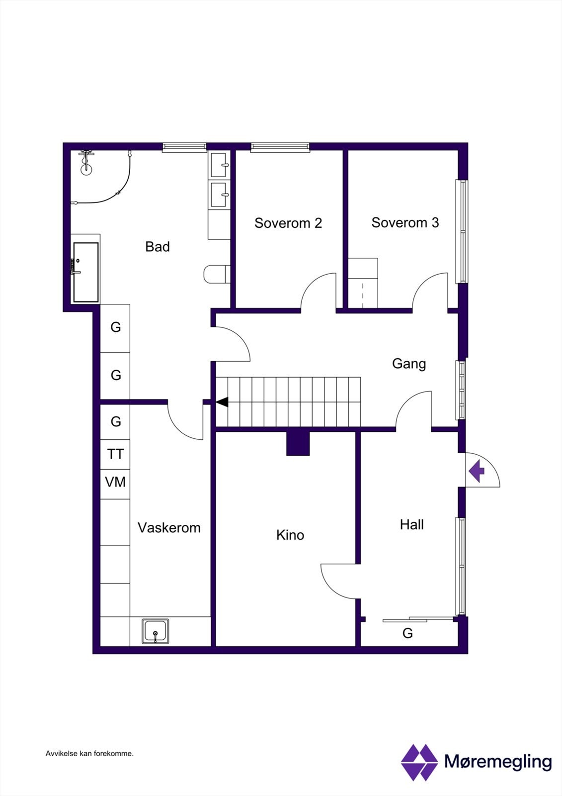 Plantegning underetasje - 2D Galleribilde