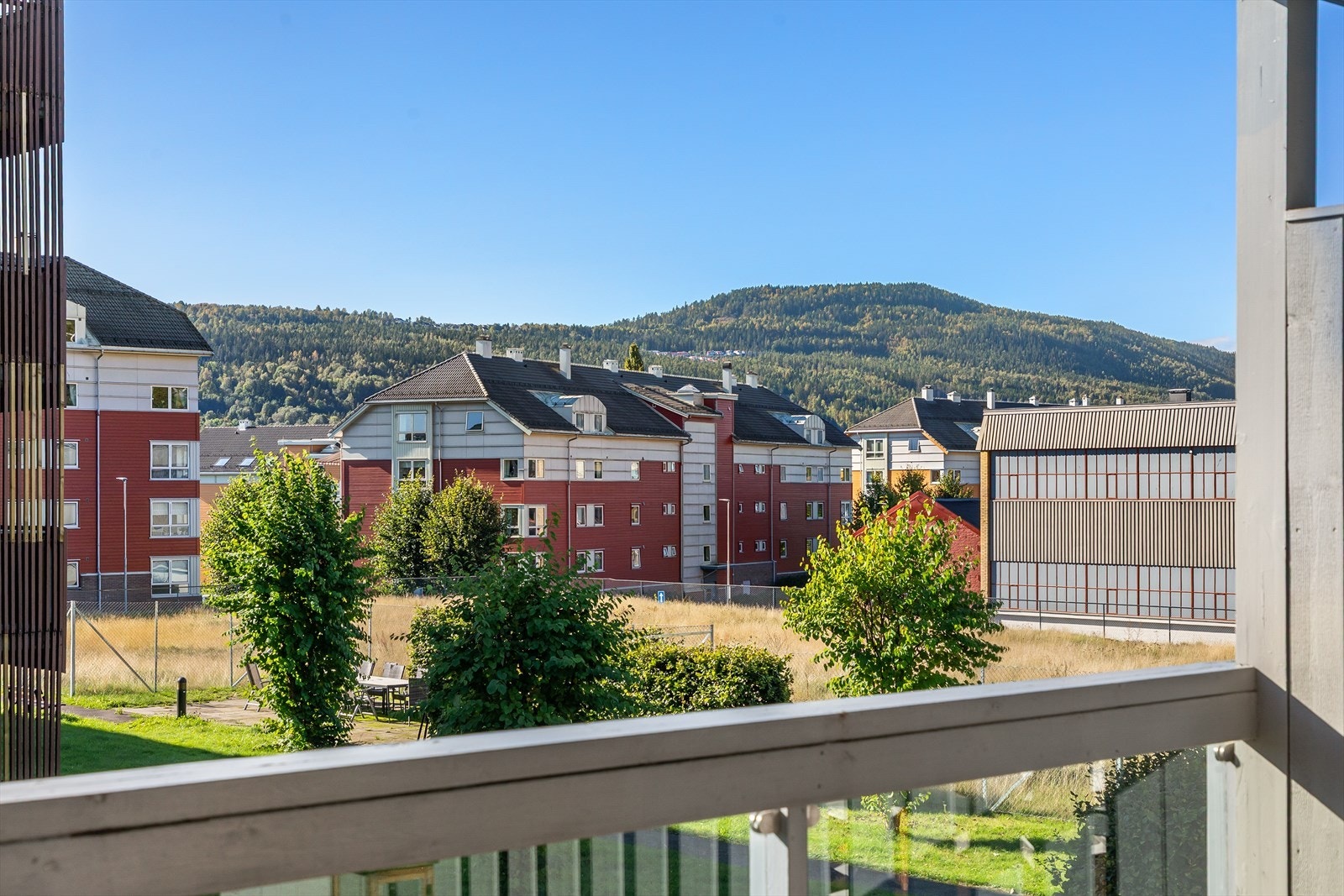 Utsikt fra balkongen Galleribilde