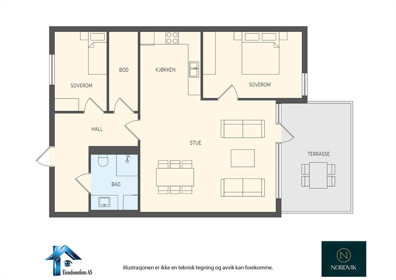 Planskisse Galleribilde