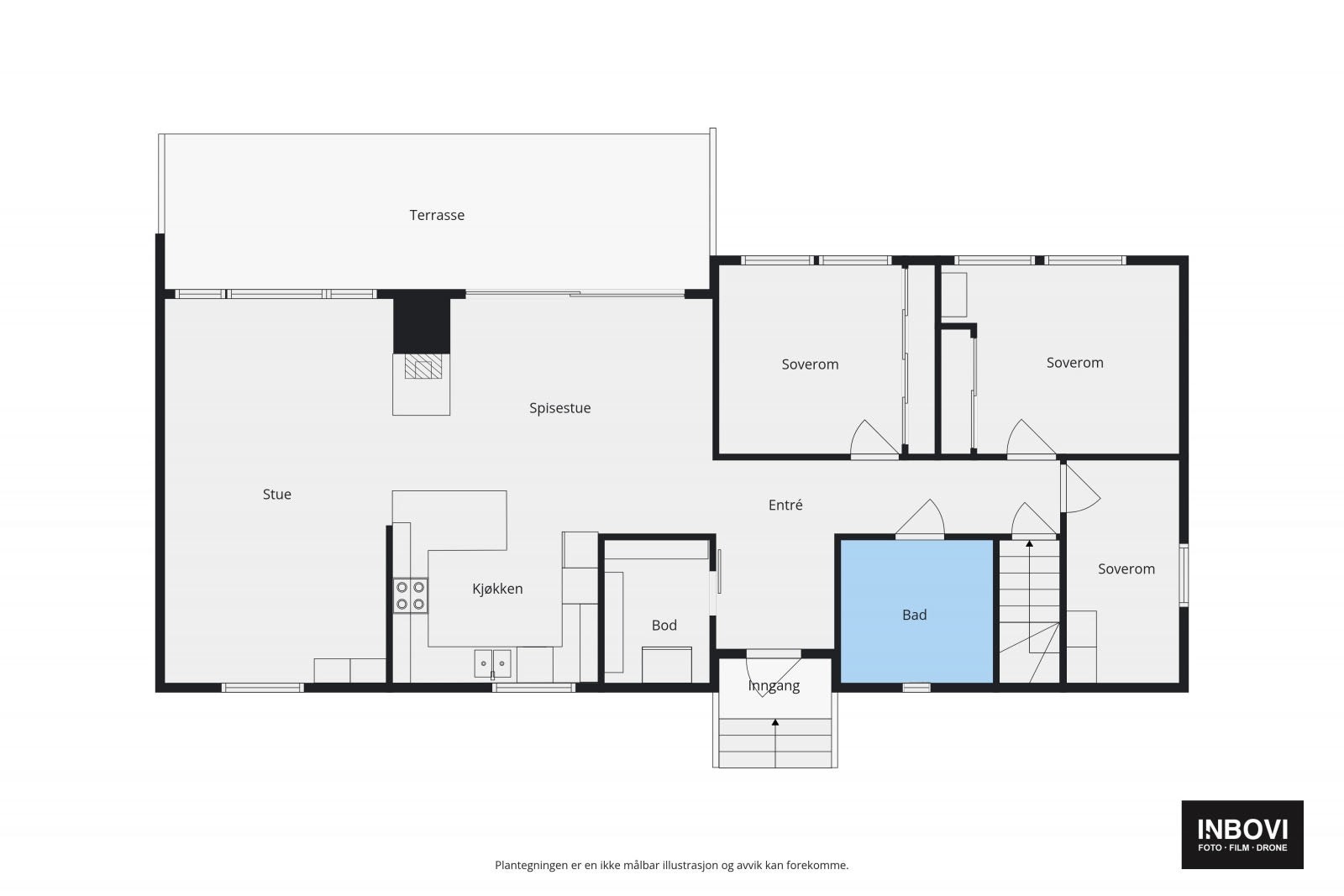 Plantegning 1. etasje. Galleribilde
