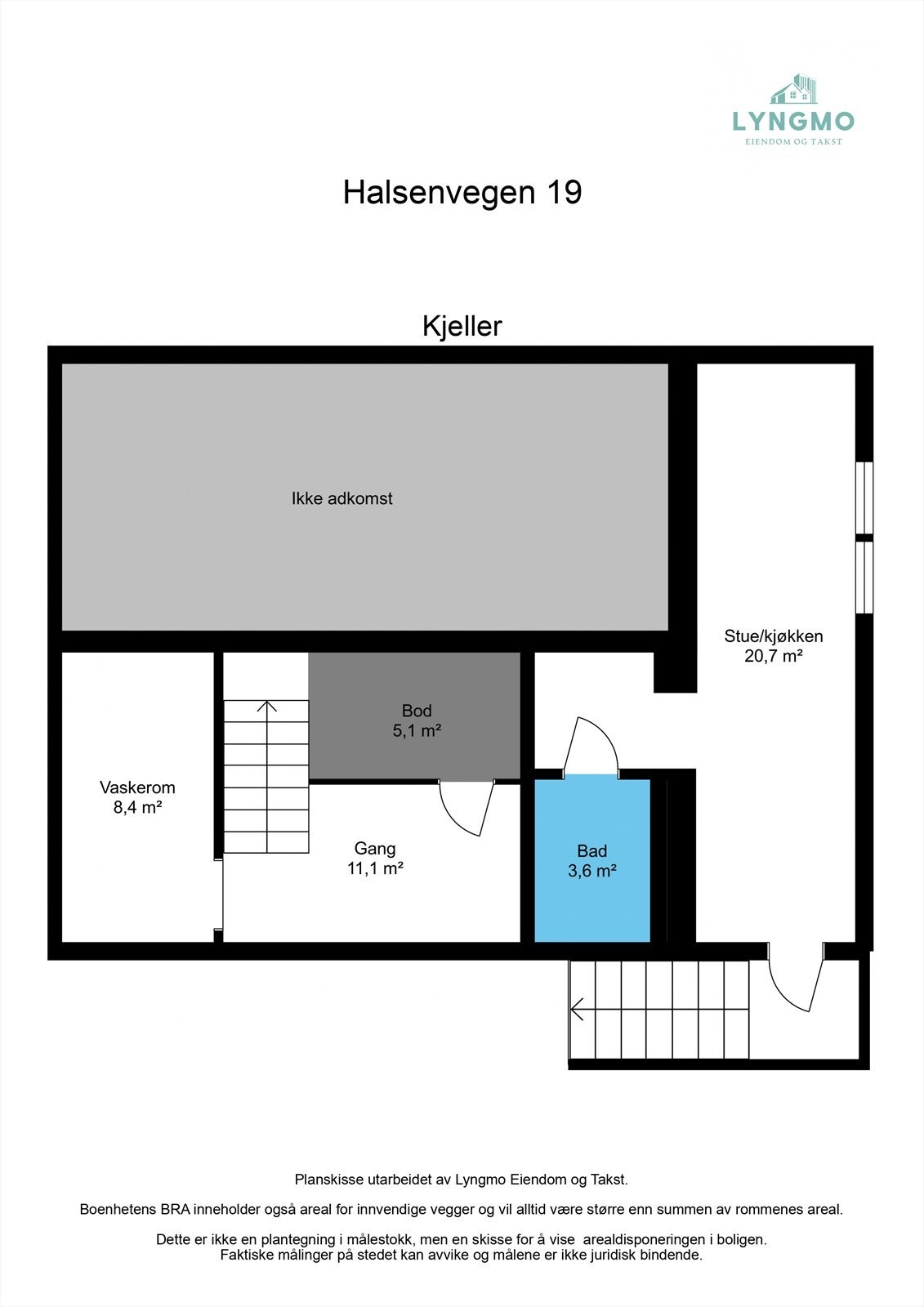 Plantegning kjeller Galleribilde