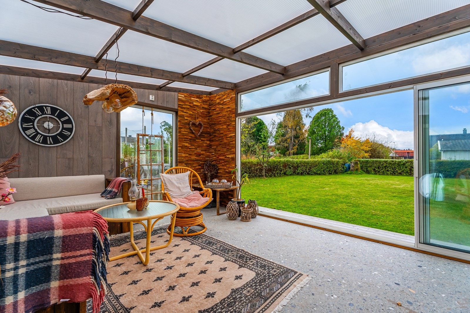 Skyvedør ut til hagen Galleribilde