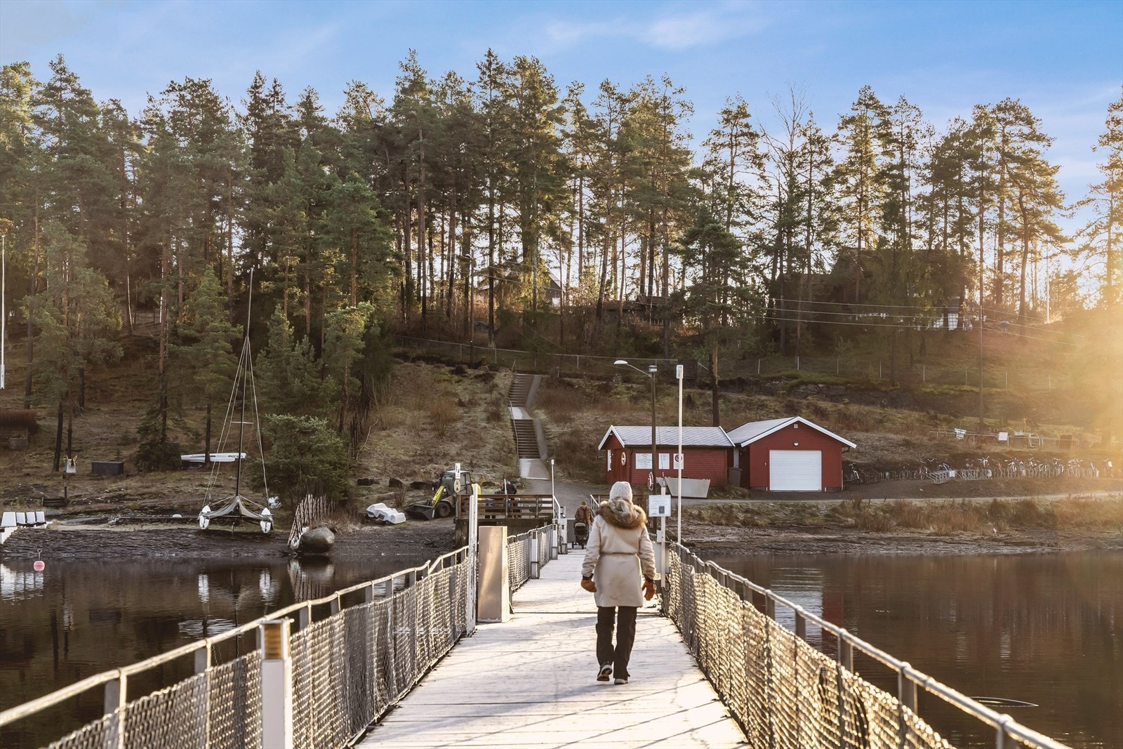 Adkomst Brønnøya vinterstid Galleribilde
