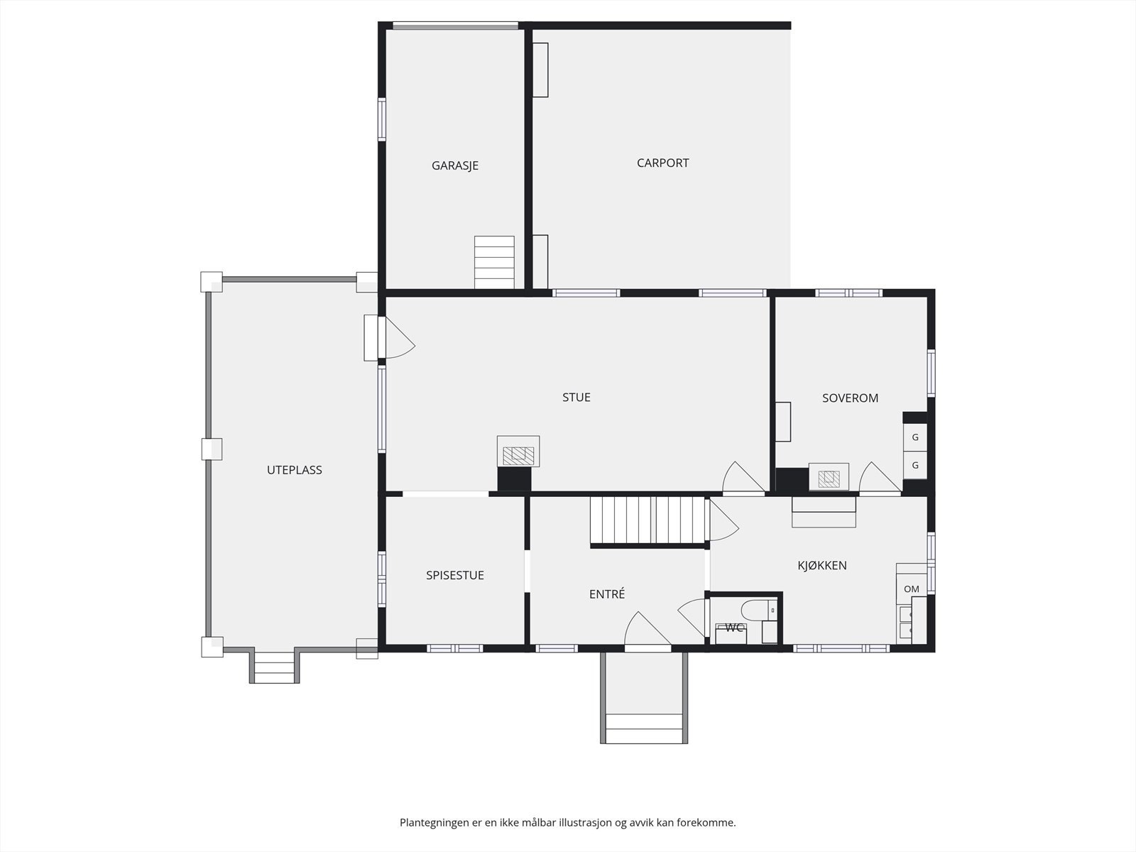 Plantegning 1. etasje. Galleribilde