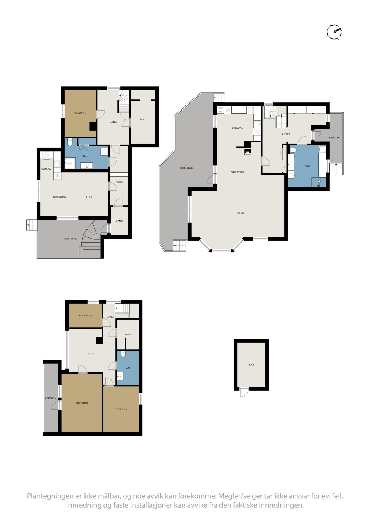 Planskisse oversikt Galleribilde