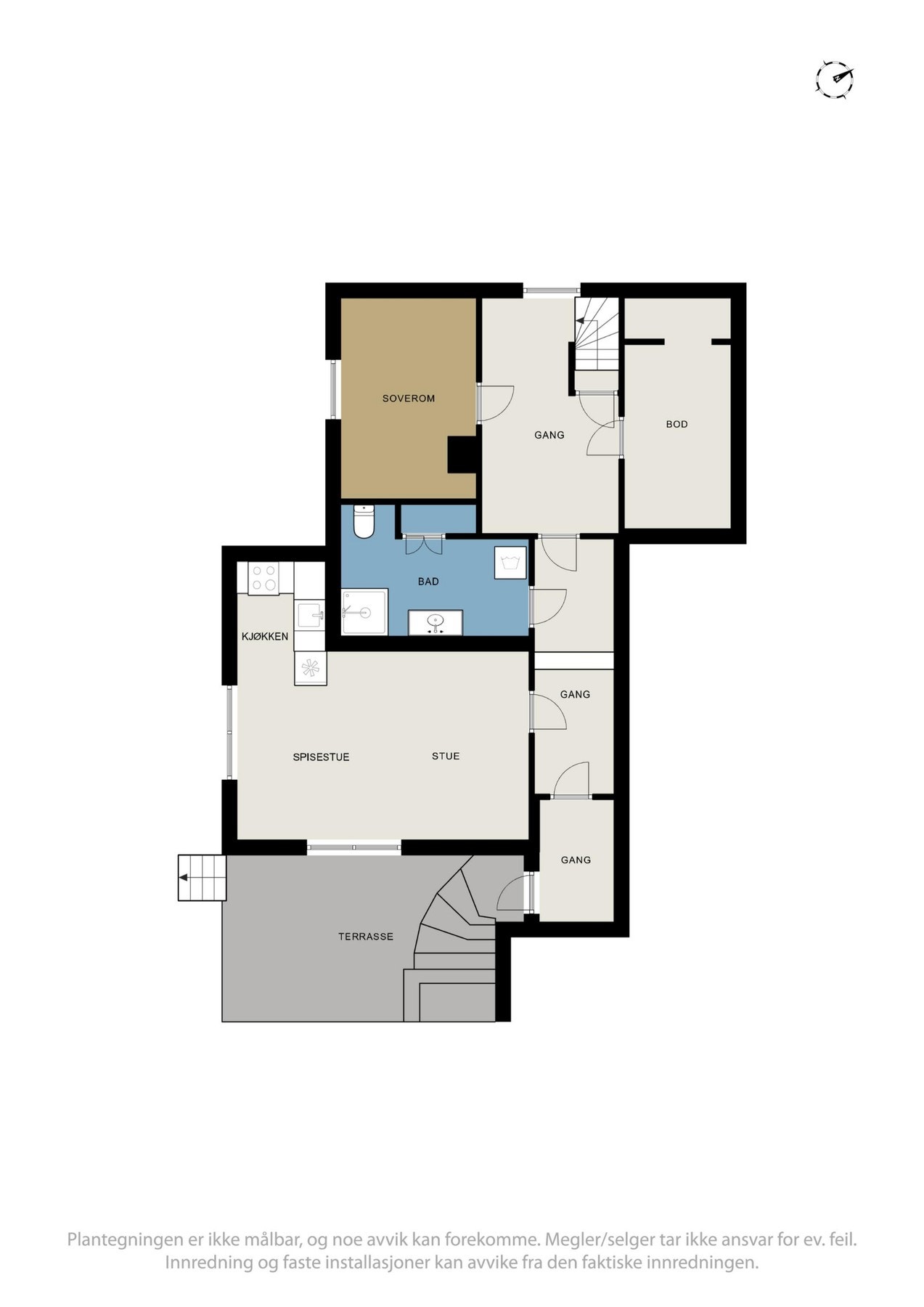 Planskisse kjeller Galleribilde