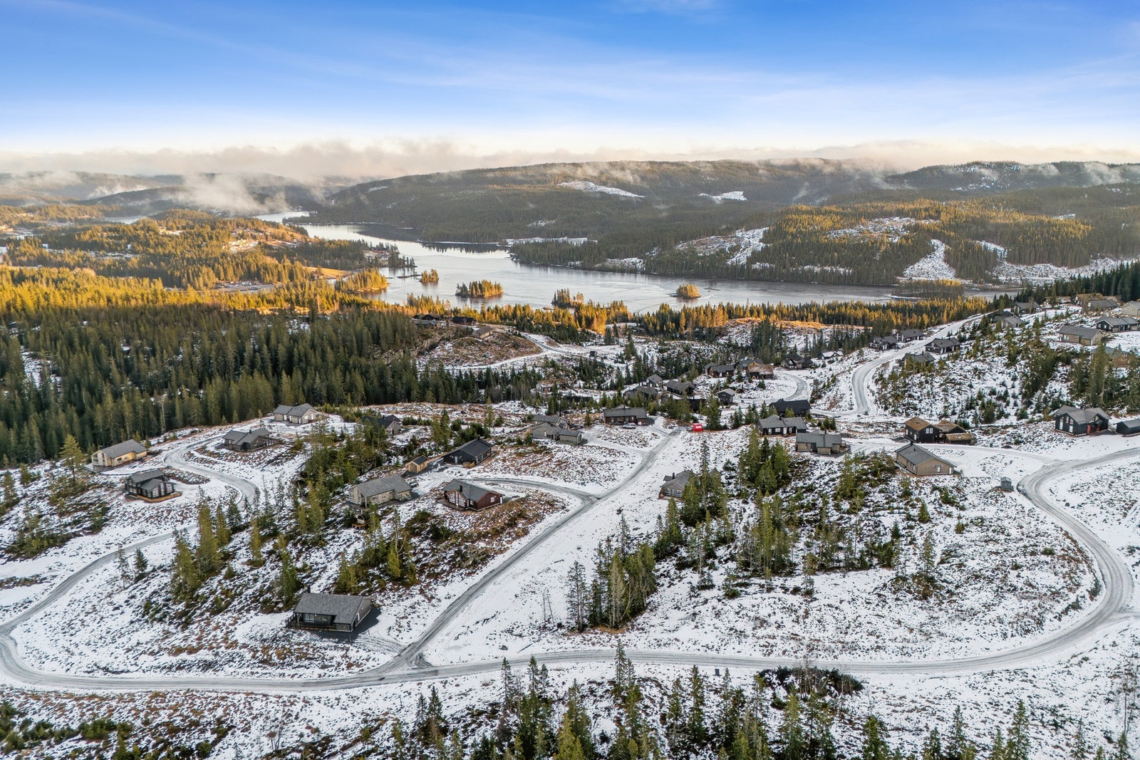 Om vinteren har du tilgang til et stort løypenett i nærområdet, med preparerte skiløyper som knytter seg til Mylla og Nordmarka. Galleribilde
