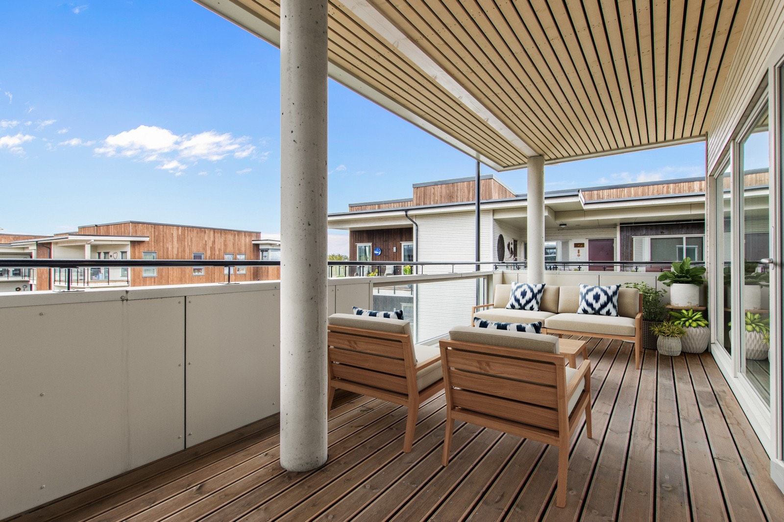 God plass for utemøbler, grill etc. Virtuell møblering, avvik kan forekomme Galleribilde