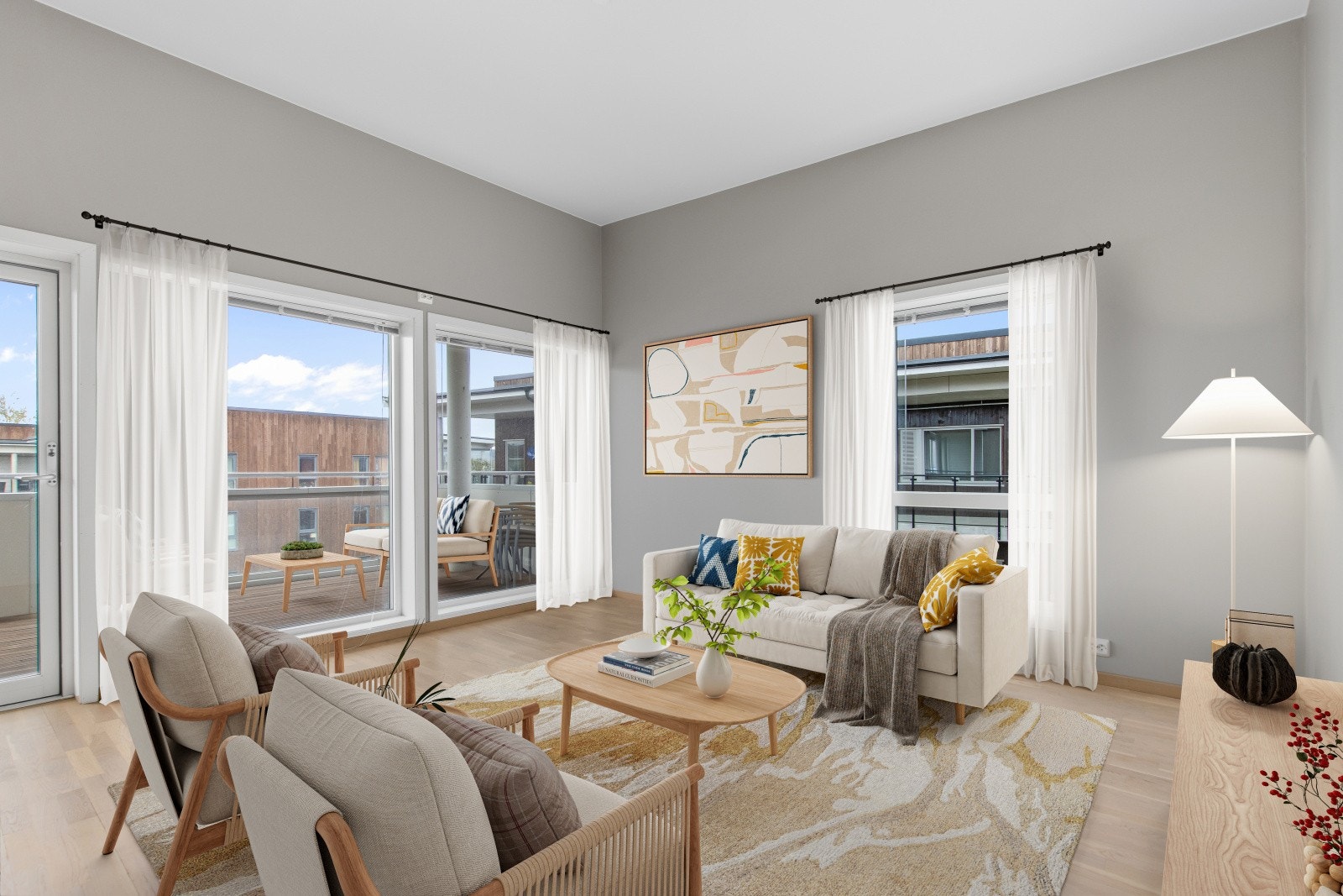 Vannbåren gulvvarme er inkludert i felleskostnadene. Virtuell møblering, avvik kan forekomme. Galleribilde