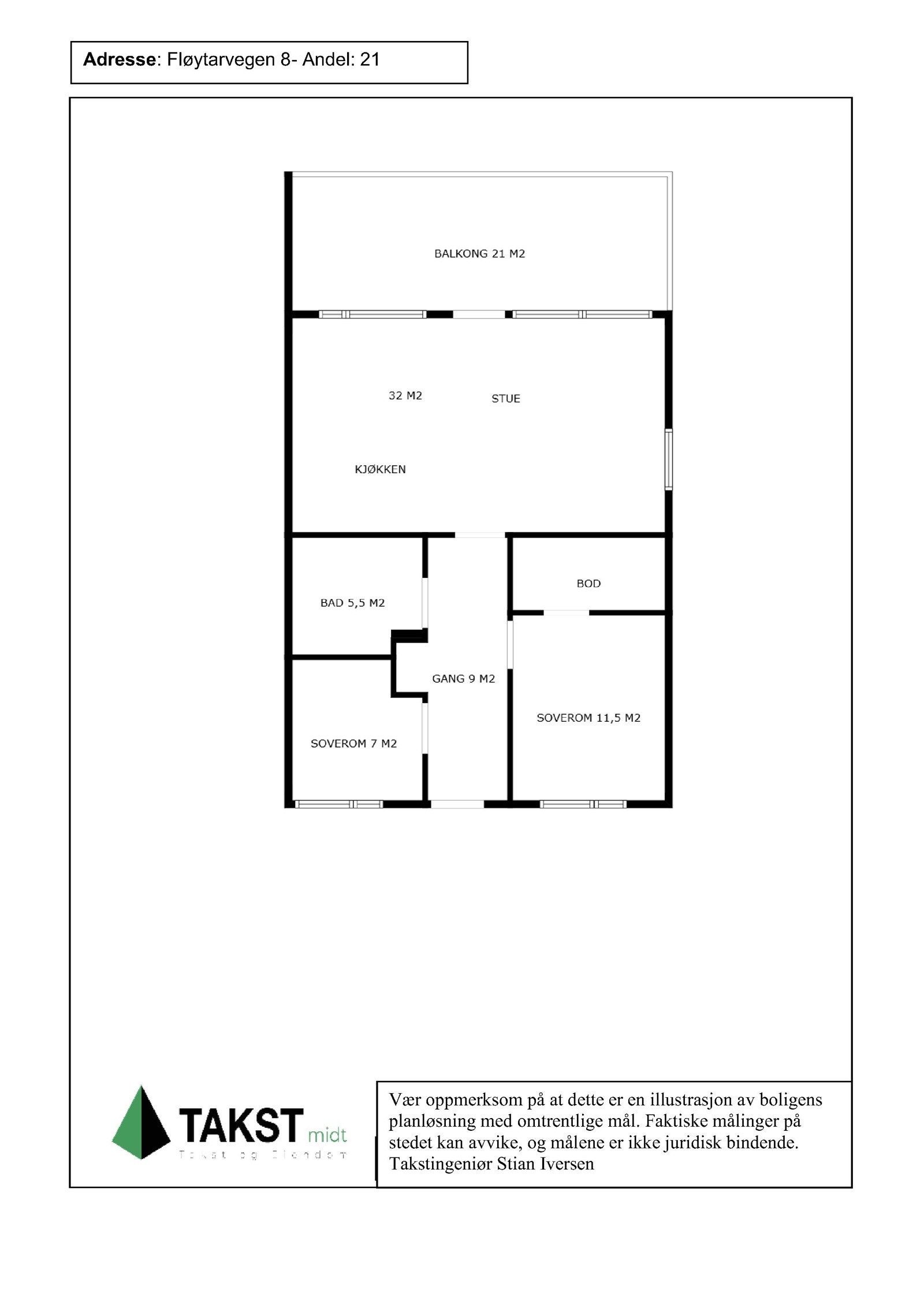 Planskisse Galleribilde