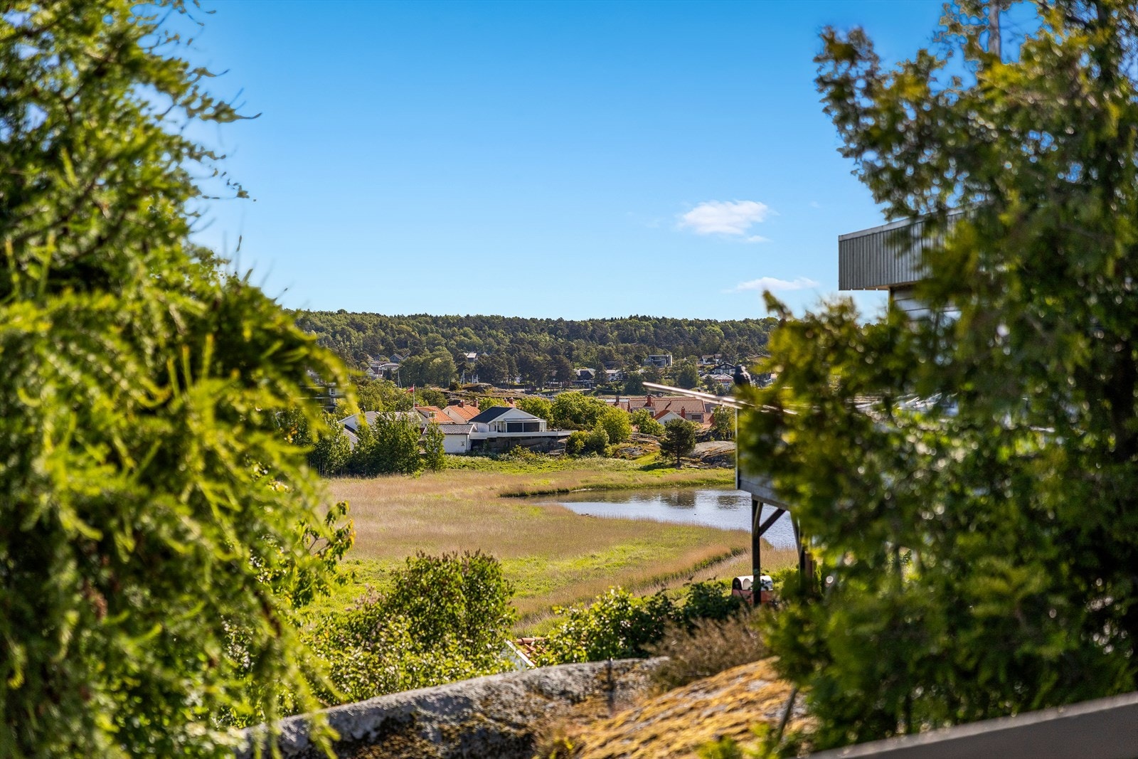Utsikt fra eiendommen. Galleribilde