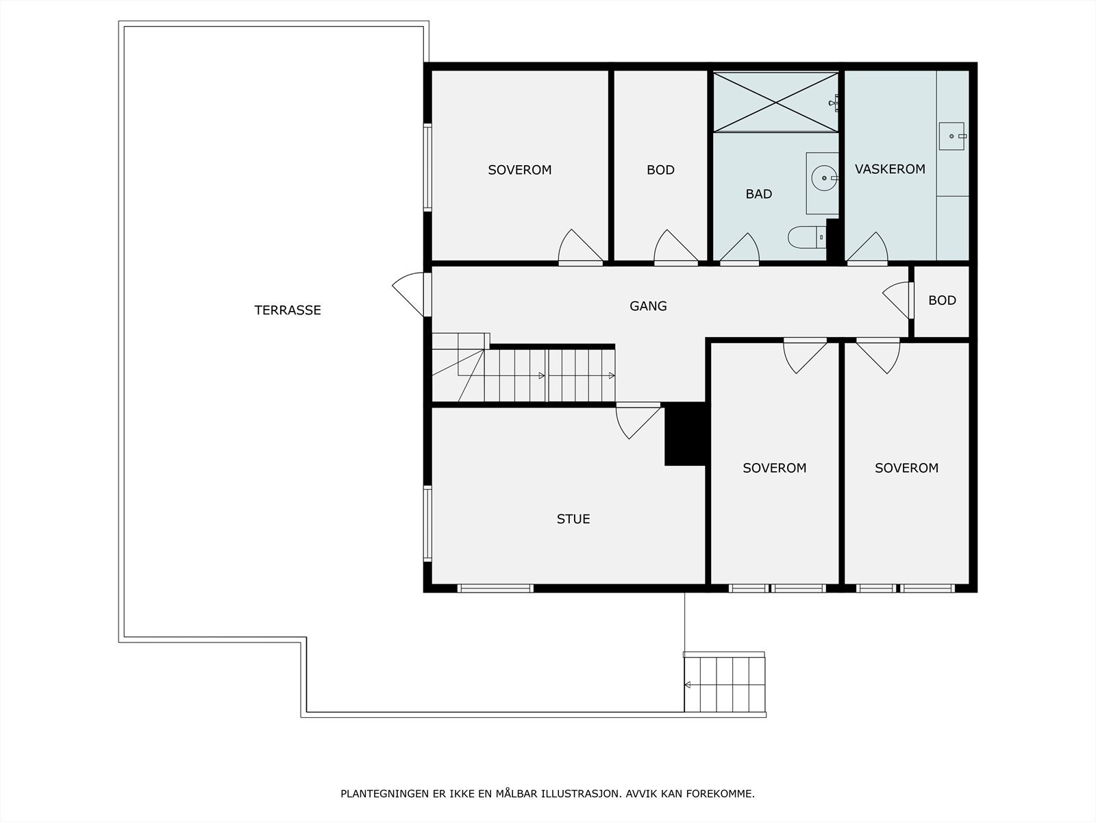 Plantegning over 1. etasje. Galleribilde
