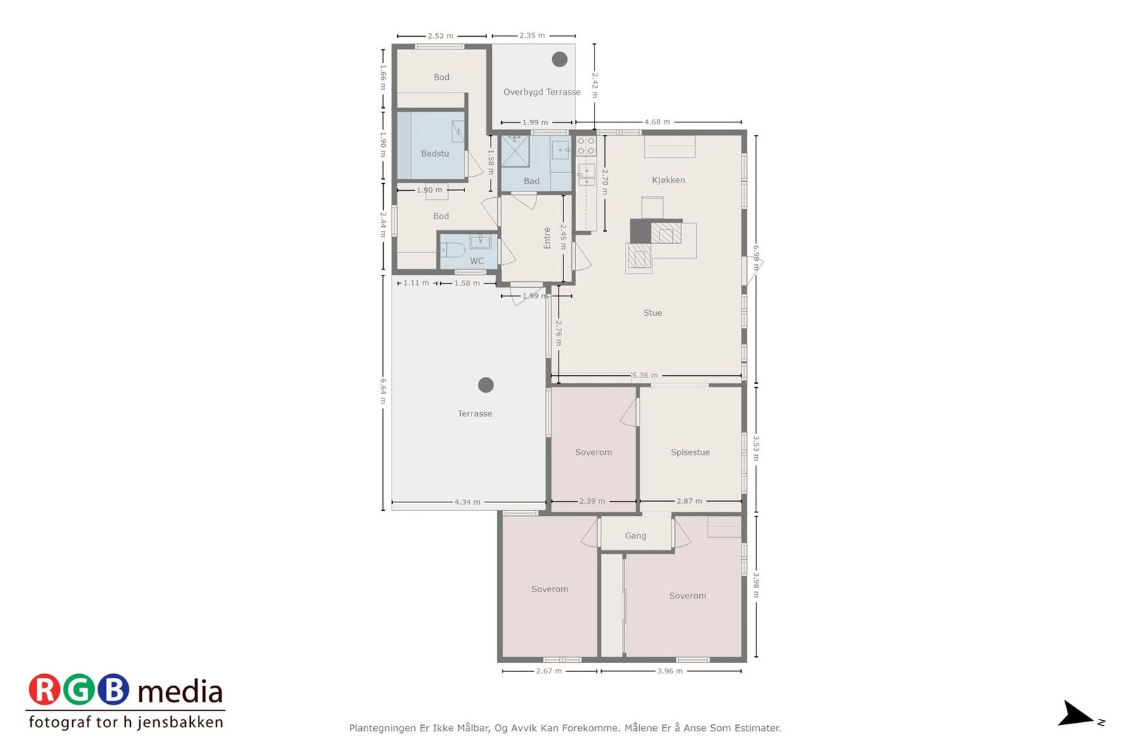 Plantegning hovedhytte Galleribilde