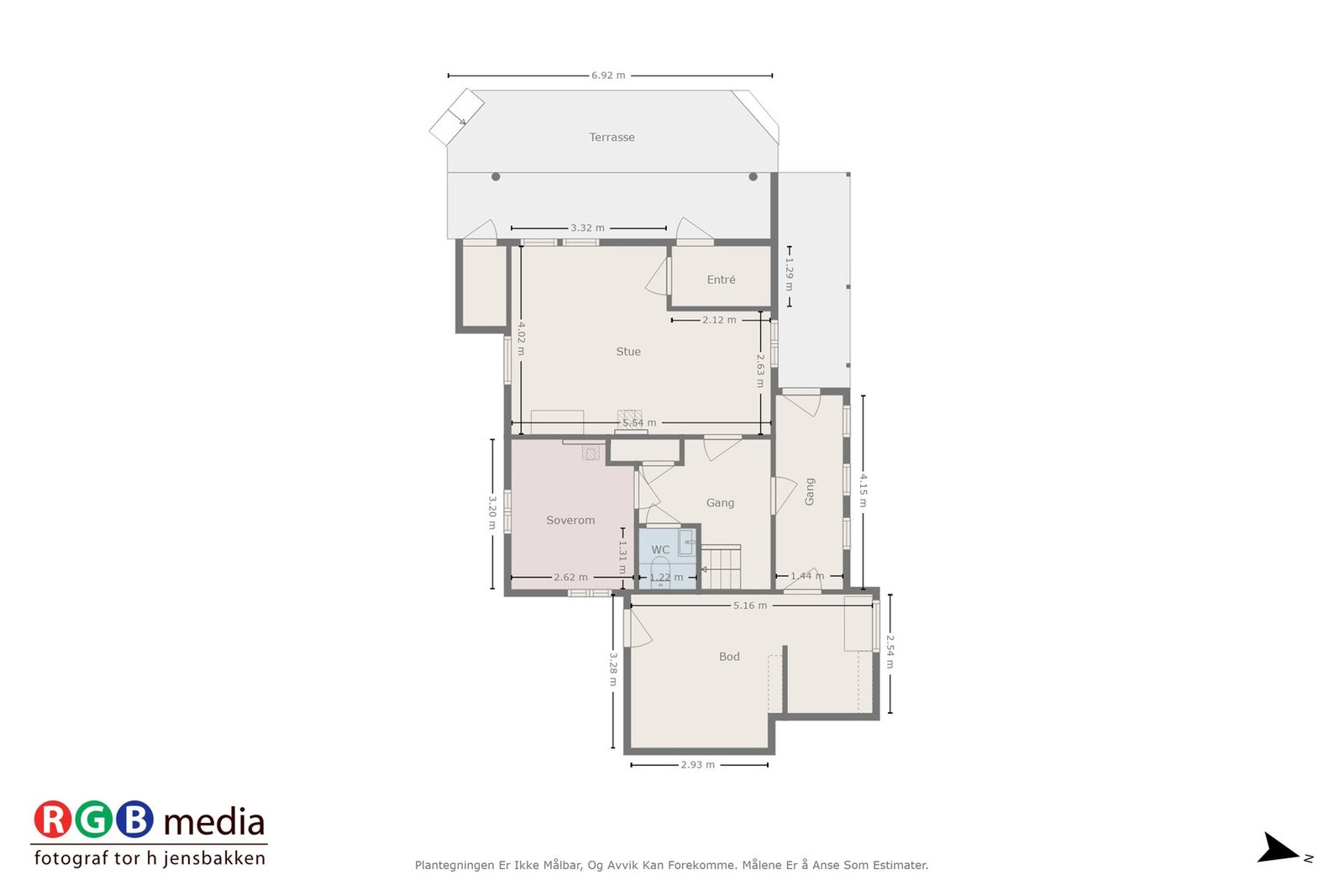 Plantegning anneks Galleribilde