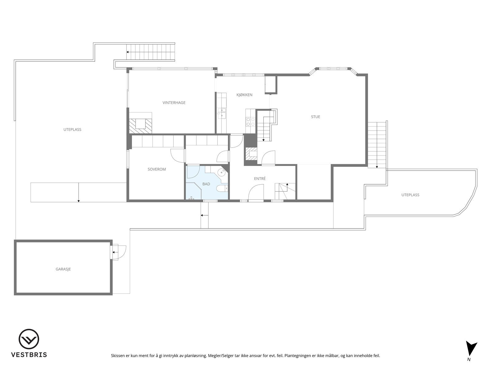 Plantegning 1.etasje. Galleribilde