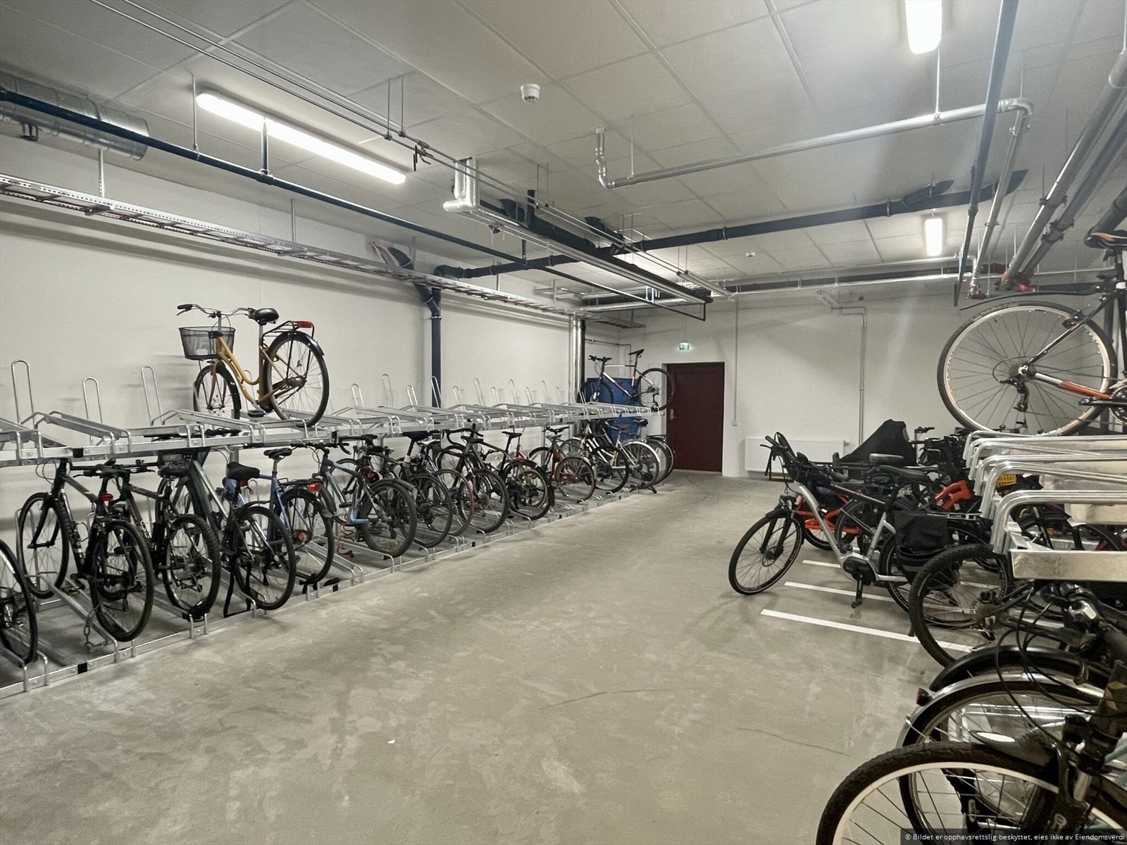 Sykkelen kan trygt oppbevares i sameiets sykkelgarasje. Galleribilde