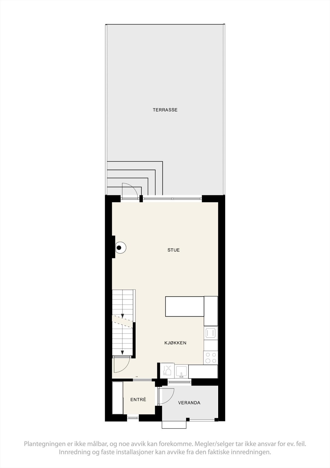 Plantegning 1. etasje. Galleribilde