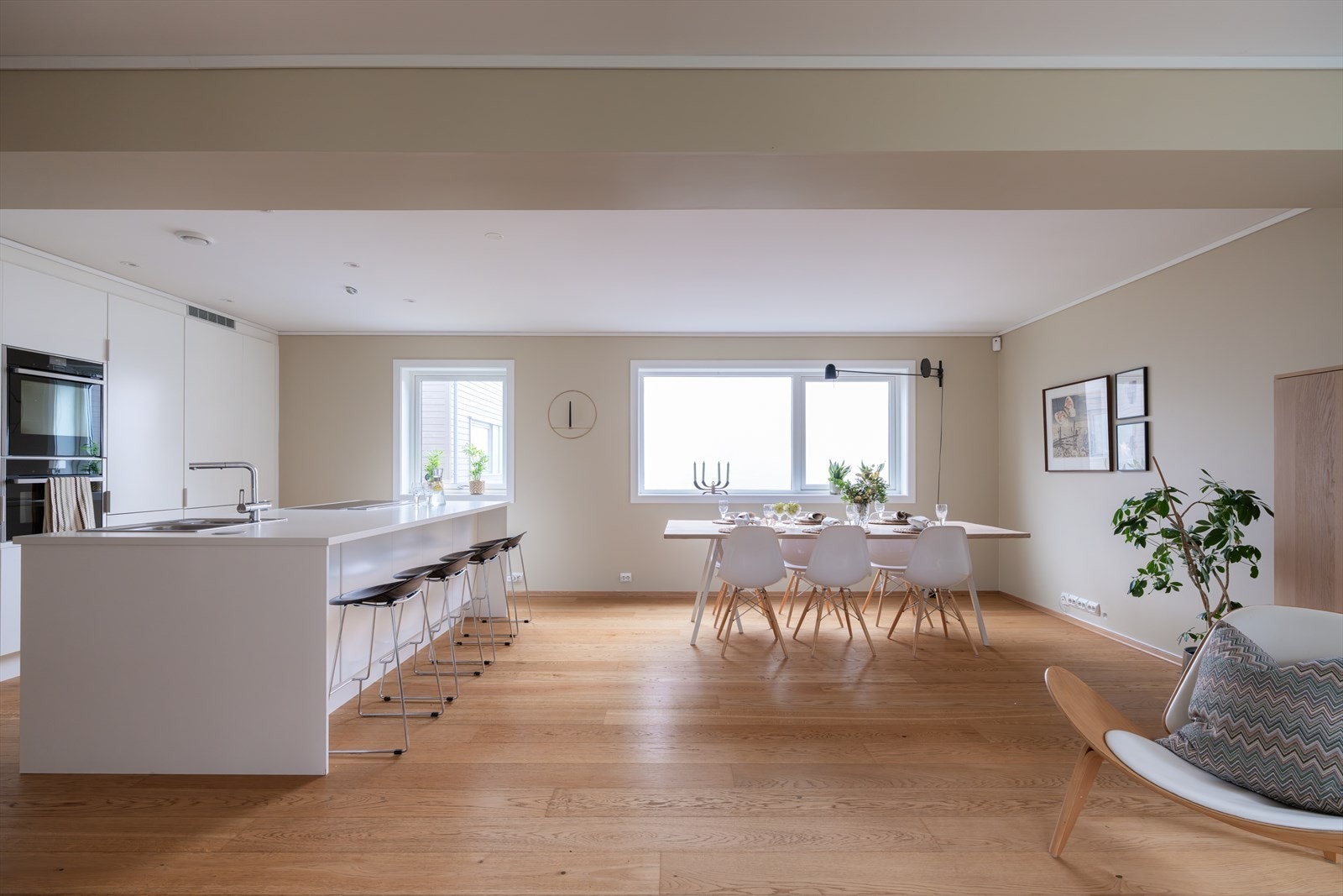 Den åpne utformingen gjør det svært enkelt å innrede etter egne behov og preferanser. Galleribilde