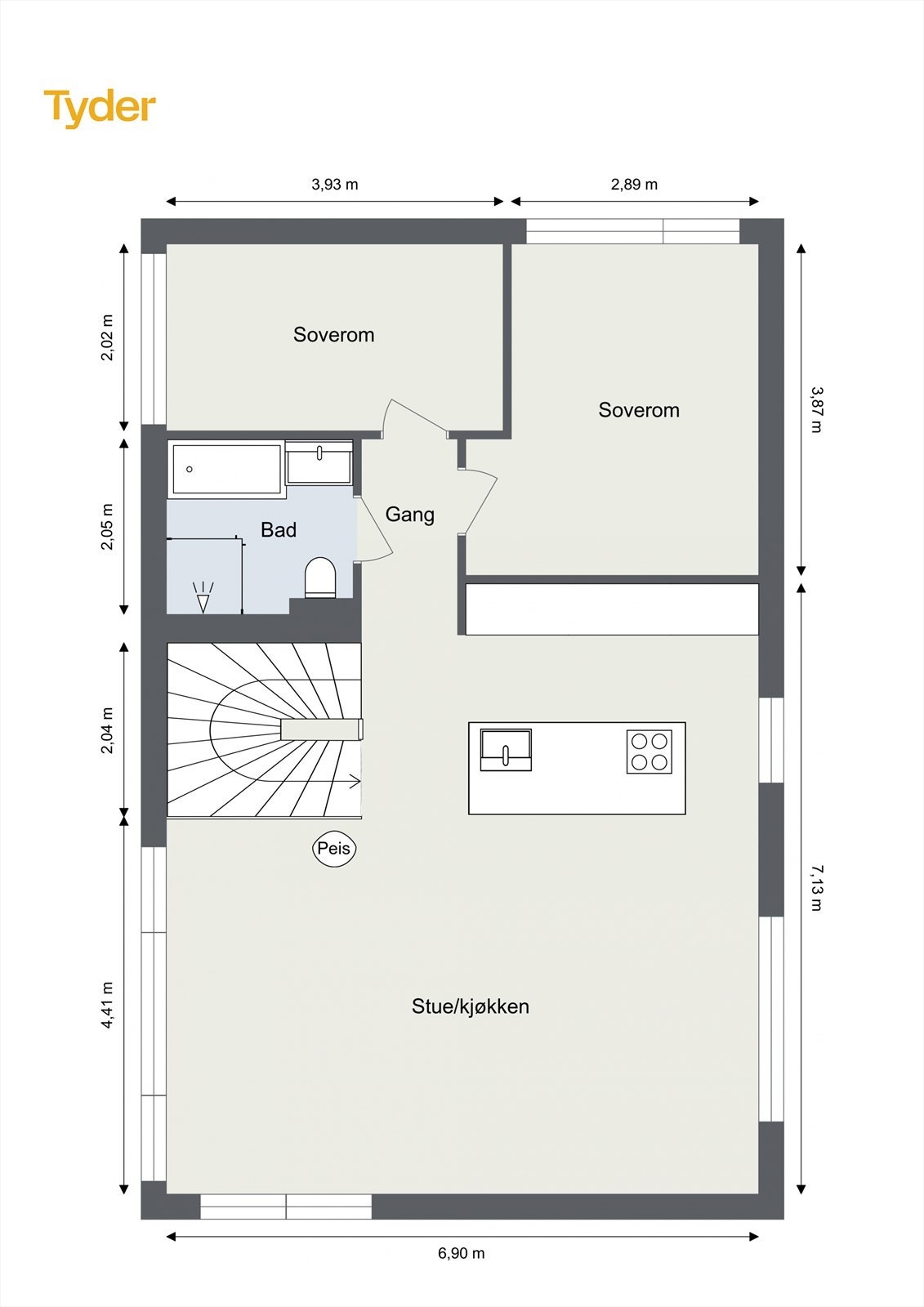 Plantegning - II Etasje. Galleribilde