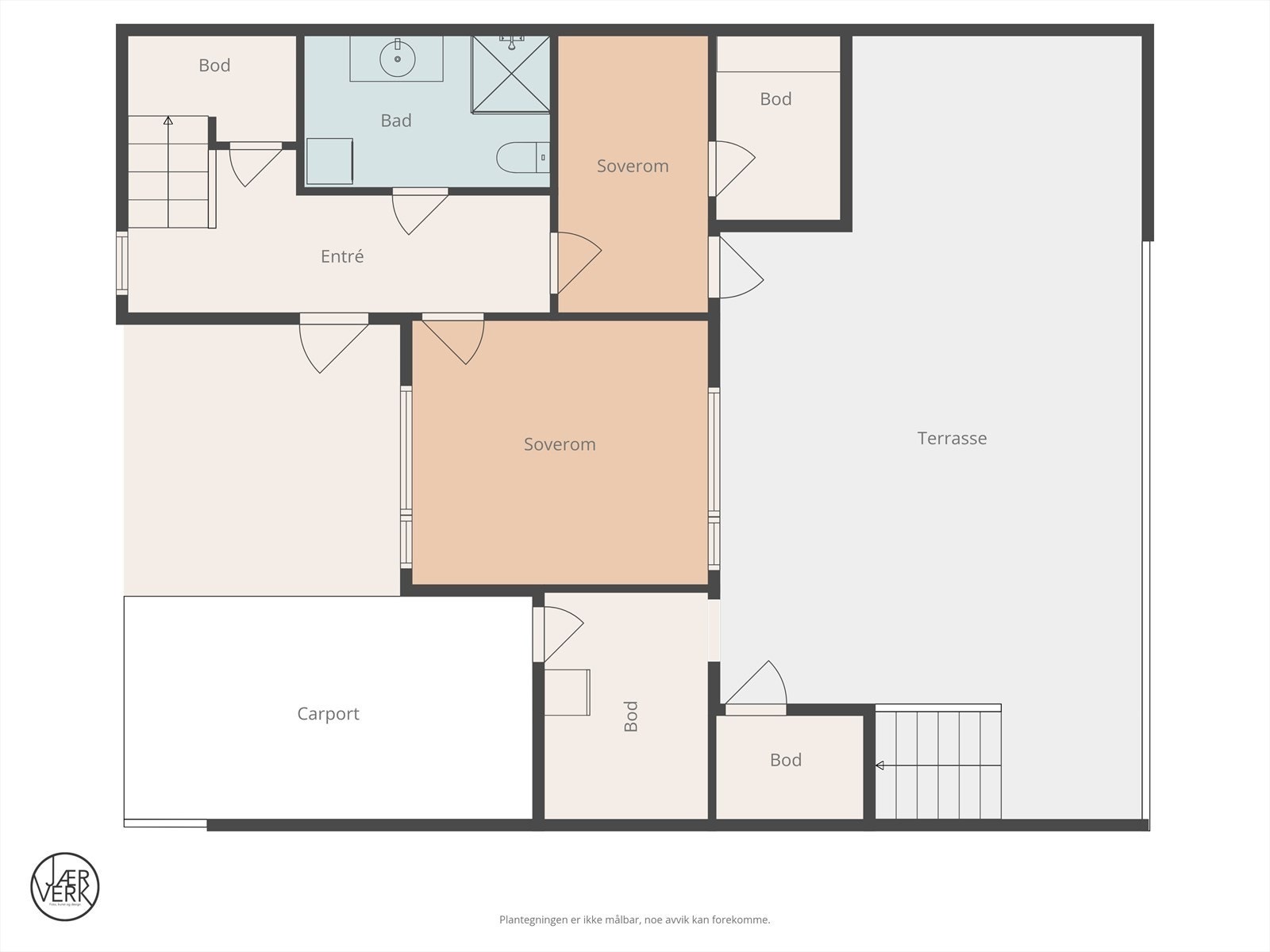 Plantegning 1. etasje Galleribilde