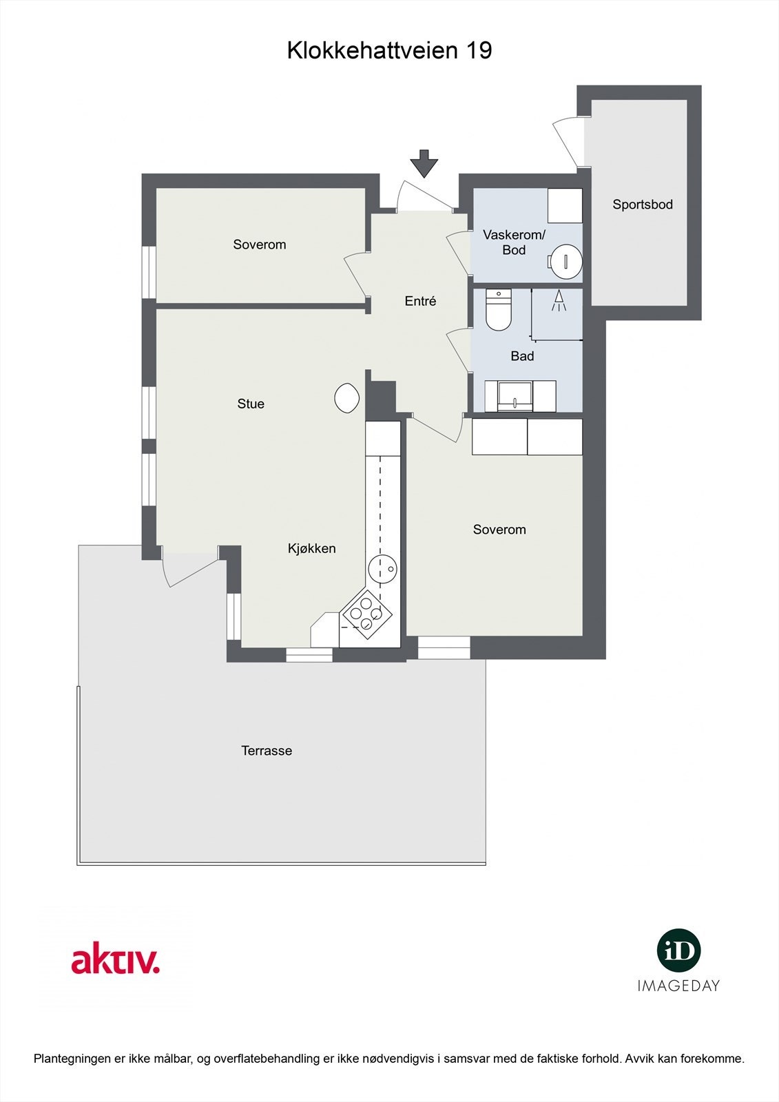 Klokkehattveien 19-Plantegning Galleribilde