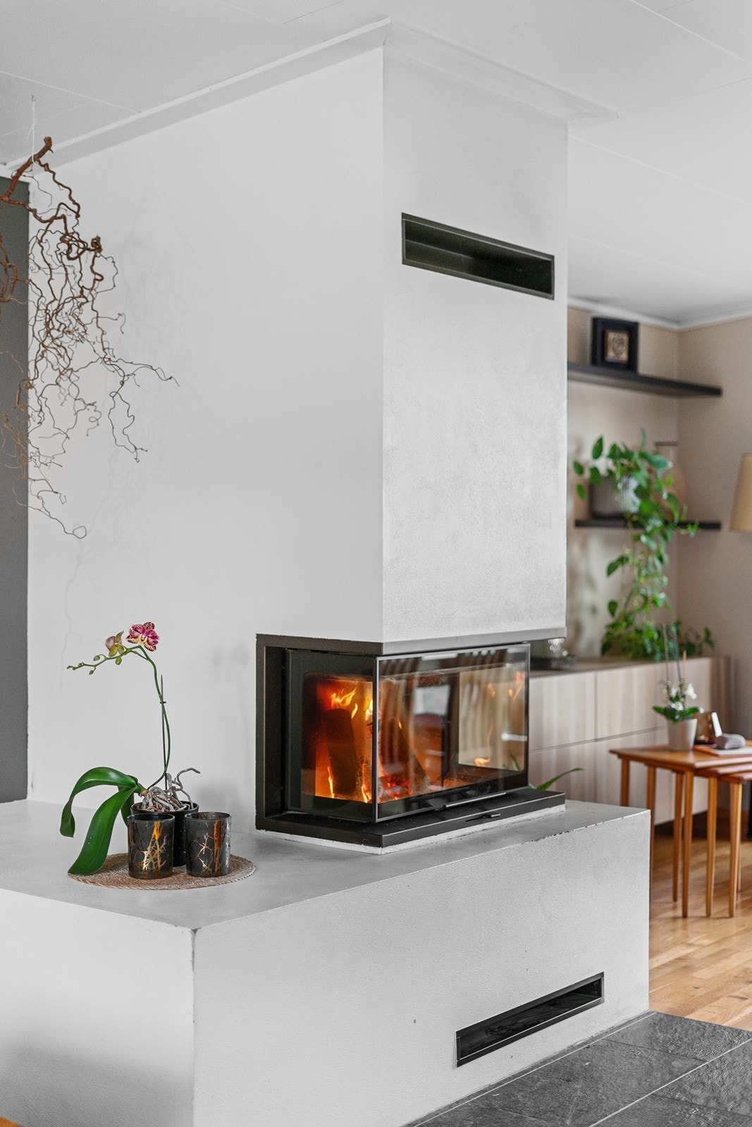 Flott peis gir behagelig varme på kalde dager. Galleribilde