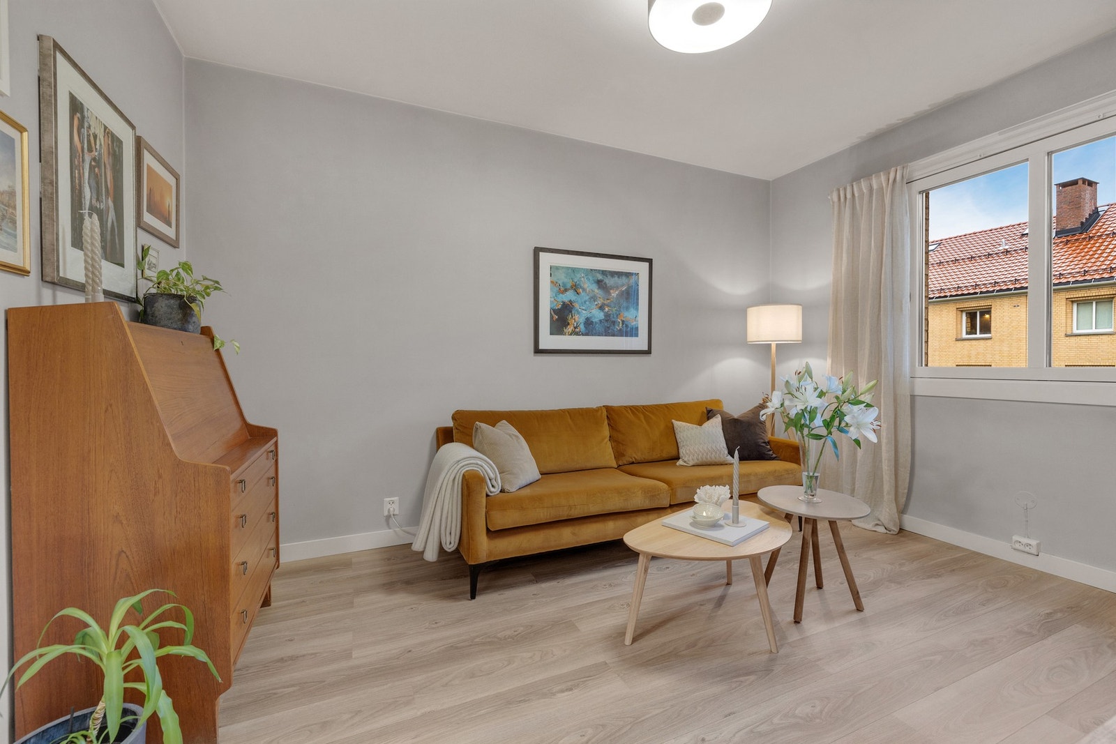 Her er det god plass til å sette inn bokhyller, mediemøbler etc. Galleribilde