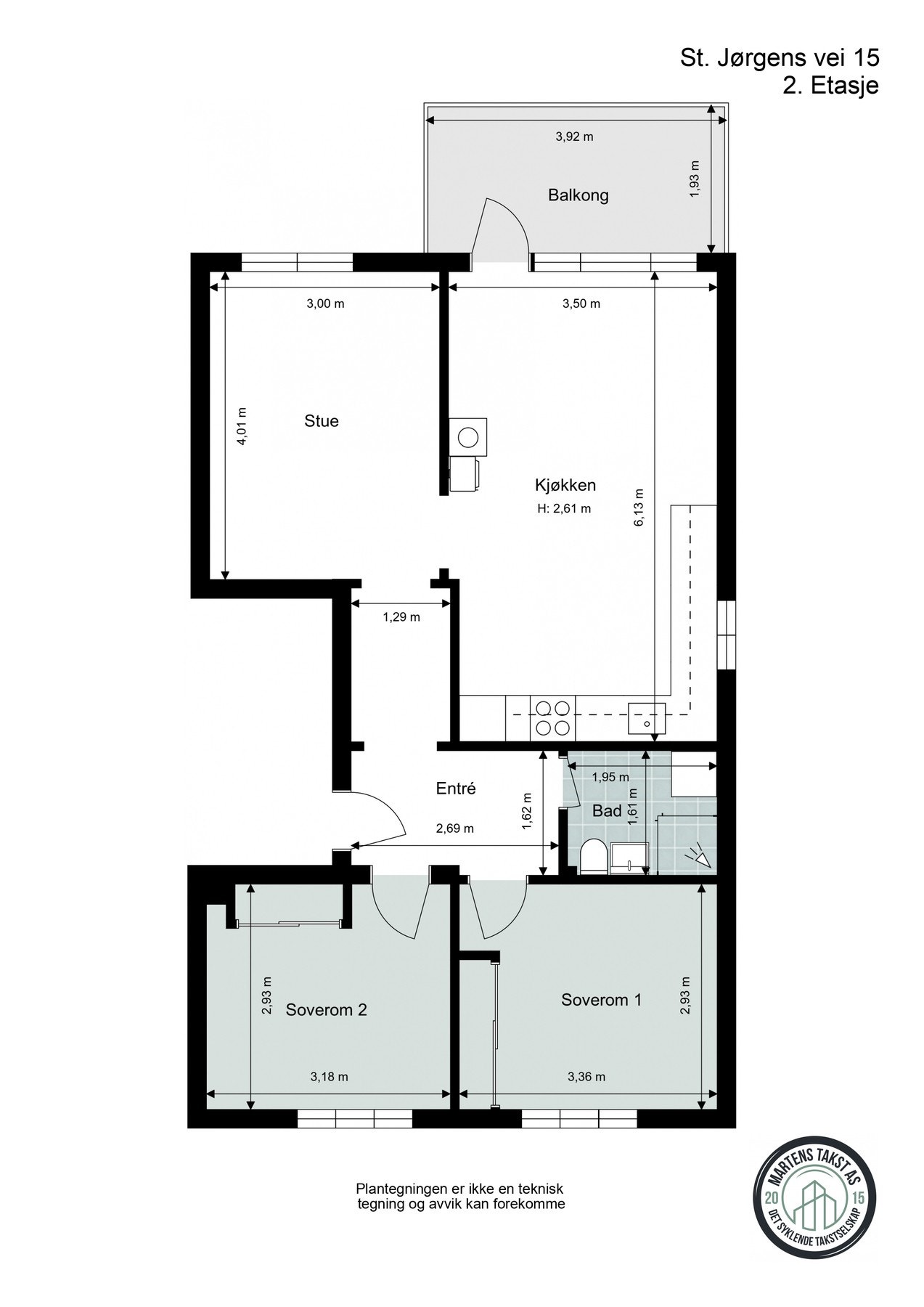 Leiligheten har en gjennomgående, praktisk planløsning Galleribilde
